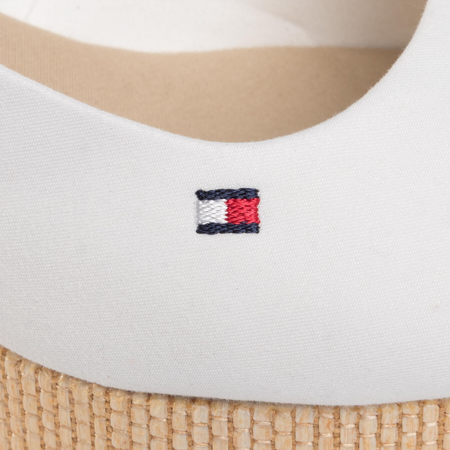 Tommy Hilfiger Еспадрили Iconic Elba Sling Back Wedge FW0FW04788 Бял - Pepit.bg