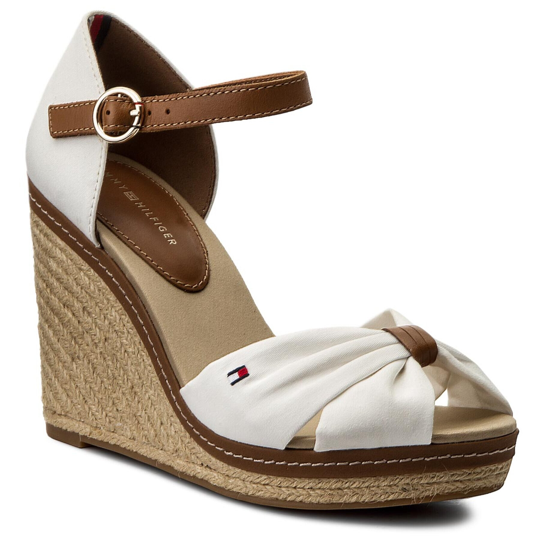 Tommy Hilfiger Еспадрили Iconic Elena Sandal FW0FW00905 Бял - Pepit.bg
