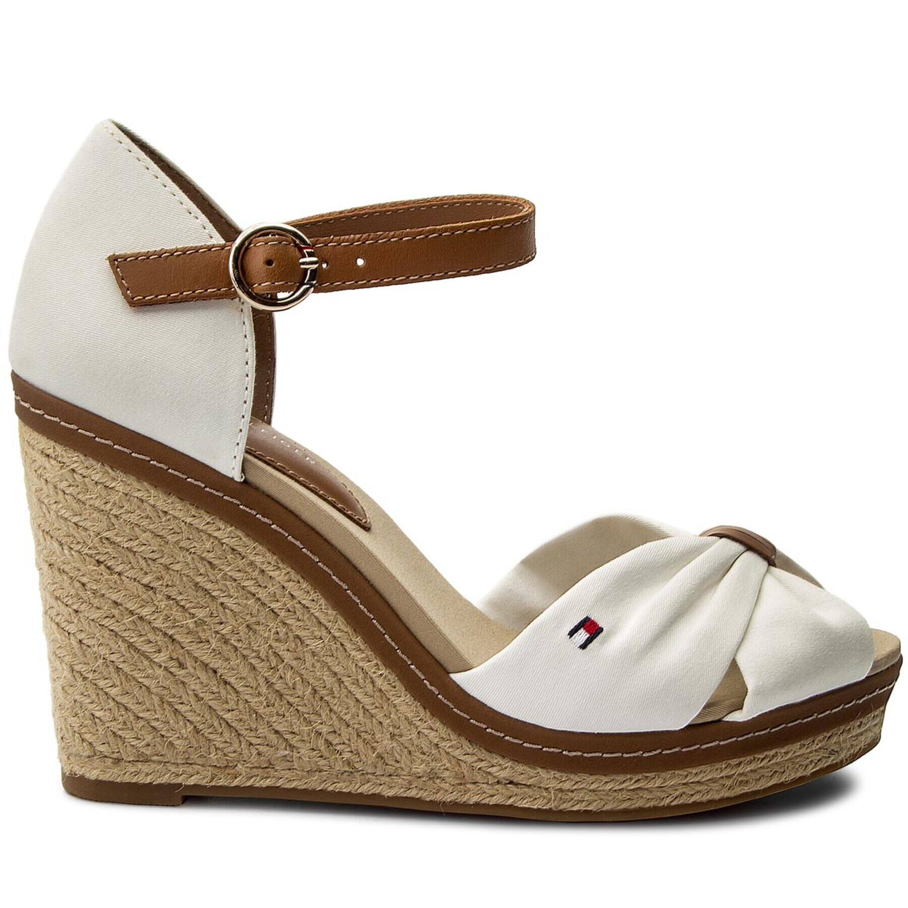 Tommy Hilfiger Еспадрили Iconic Elena Sandal FW0FW00905 Бял - Pepit.bg