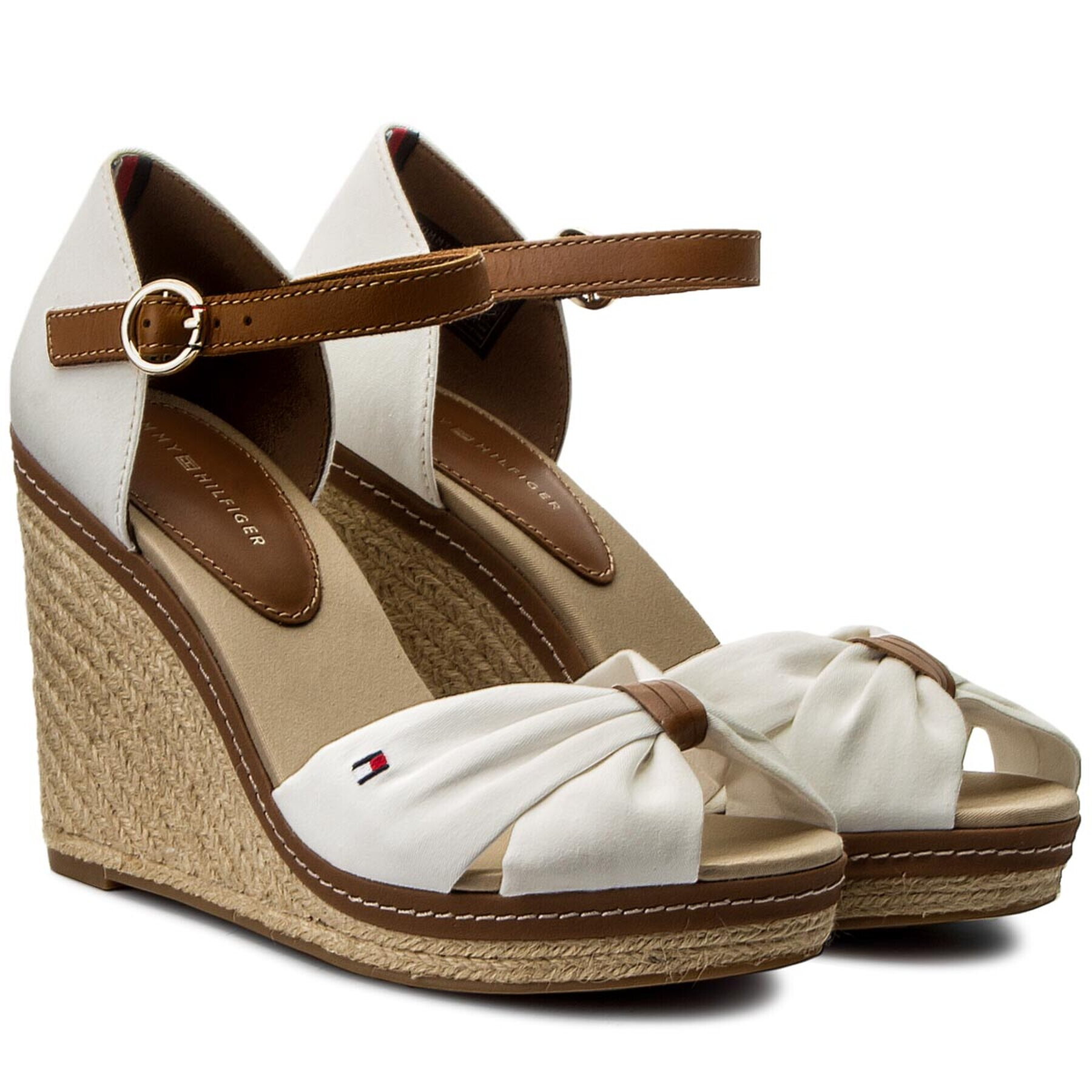 Tommy Hilfiger Еспадрили Iconic Elena Sandal FW0FW00905 Бял - Pepit.bg