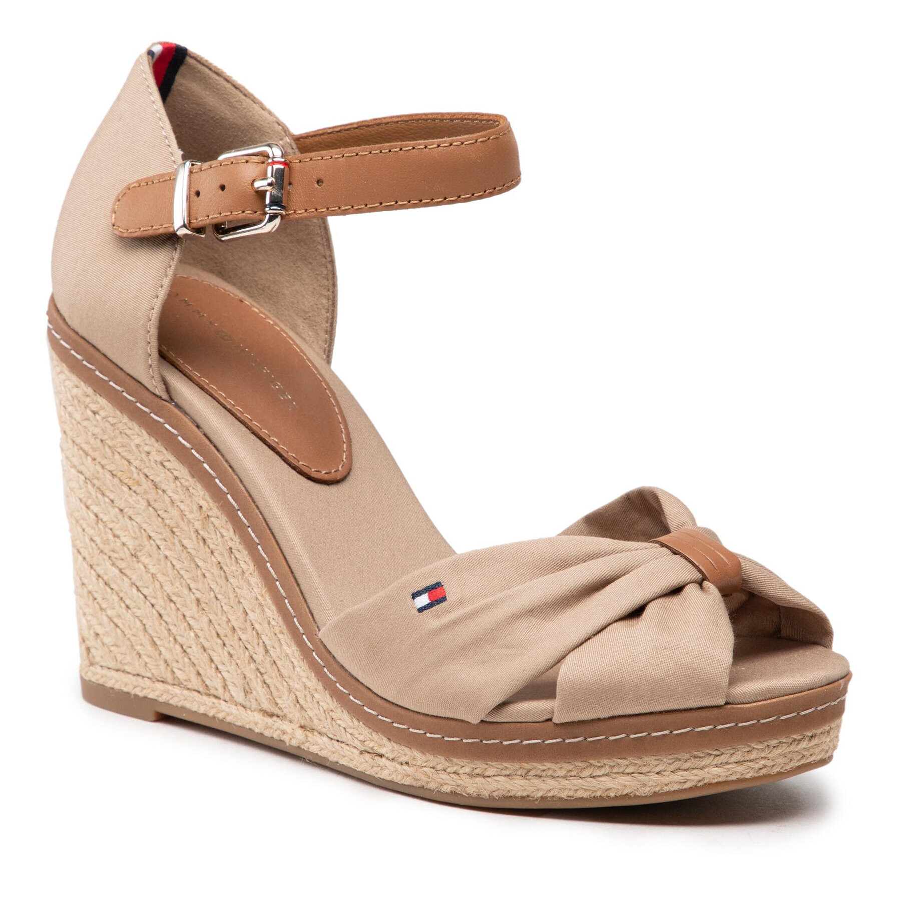 Tommy Hilfiger Еспадрили Iconic Elena Sandal FW0FW00905 Кафяв - Pepit.bg