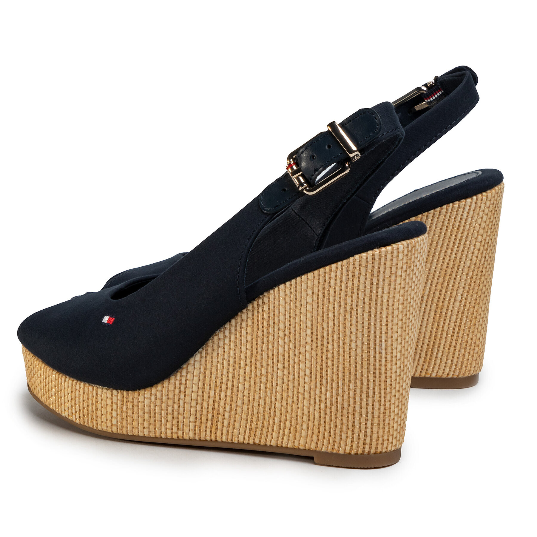 Tommy Hilfiger Еспадрили Iconic Elena Sling Back Wedge FW0FW04789 Тъмносин - Pepit.bg