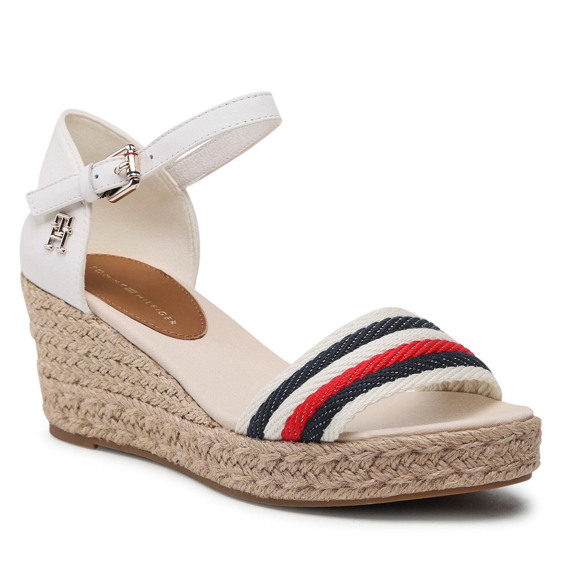 Tommy Hilfiger Еспадрили Mid Wedge Corporate FW0FW07078 Екрю - Pepit.bg