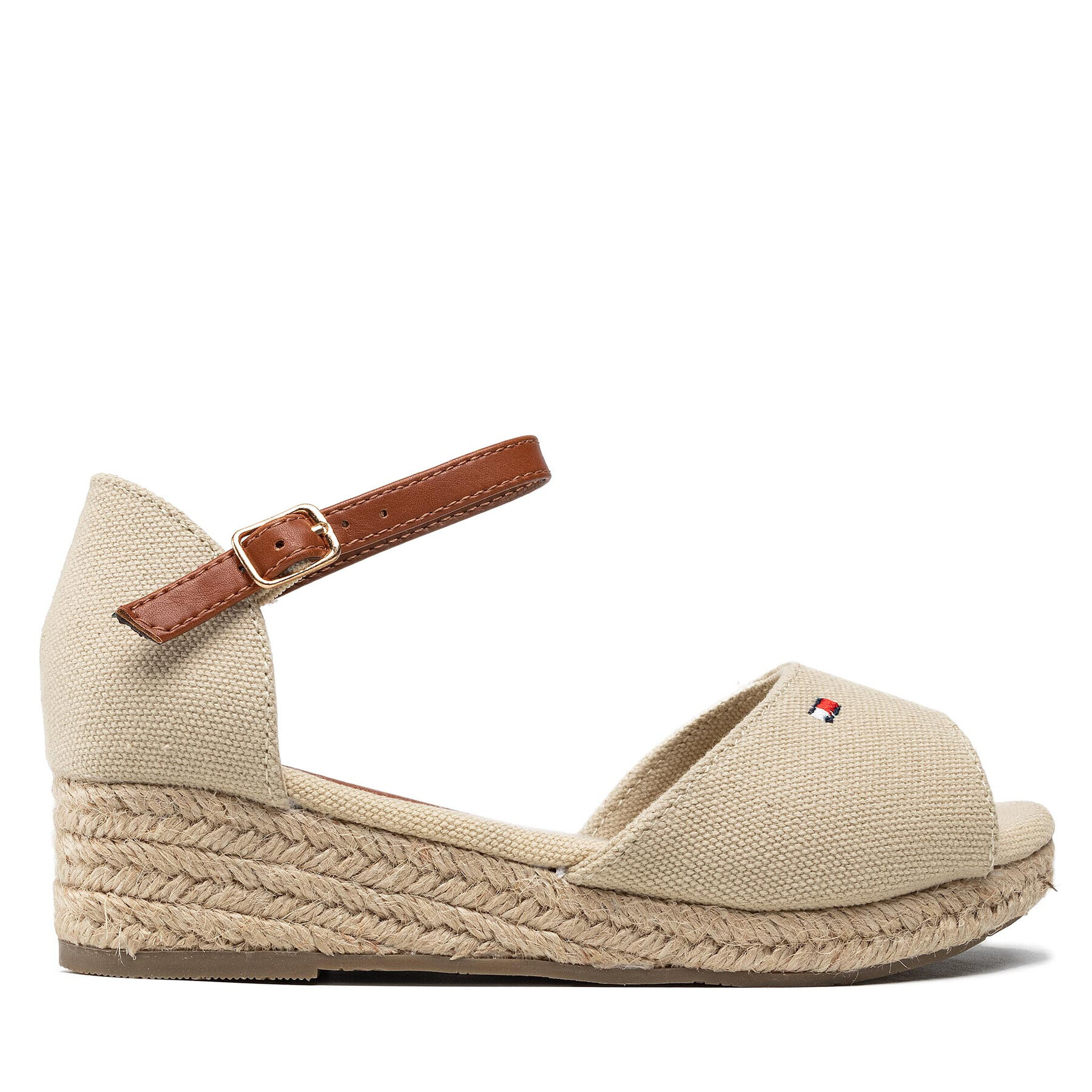 Tommy Hilfiger Еспадрили Rope Wedge Sandal T3A7-32185-0048 M Бежов - Pepit.bg