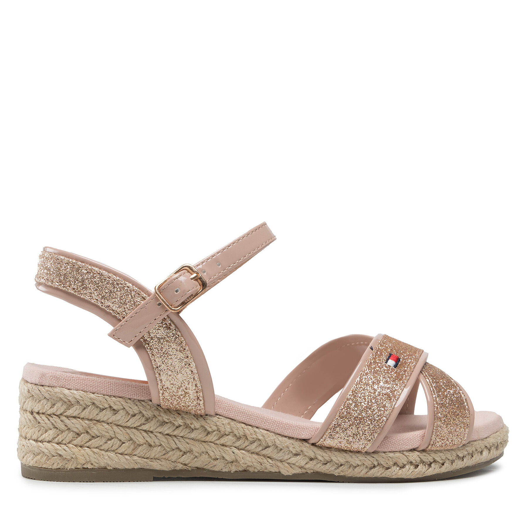 Tommy Hilfiger Еспадрили Rope Wedge Sandal T3A7-32186-1380 S Розов - Pepit.bg