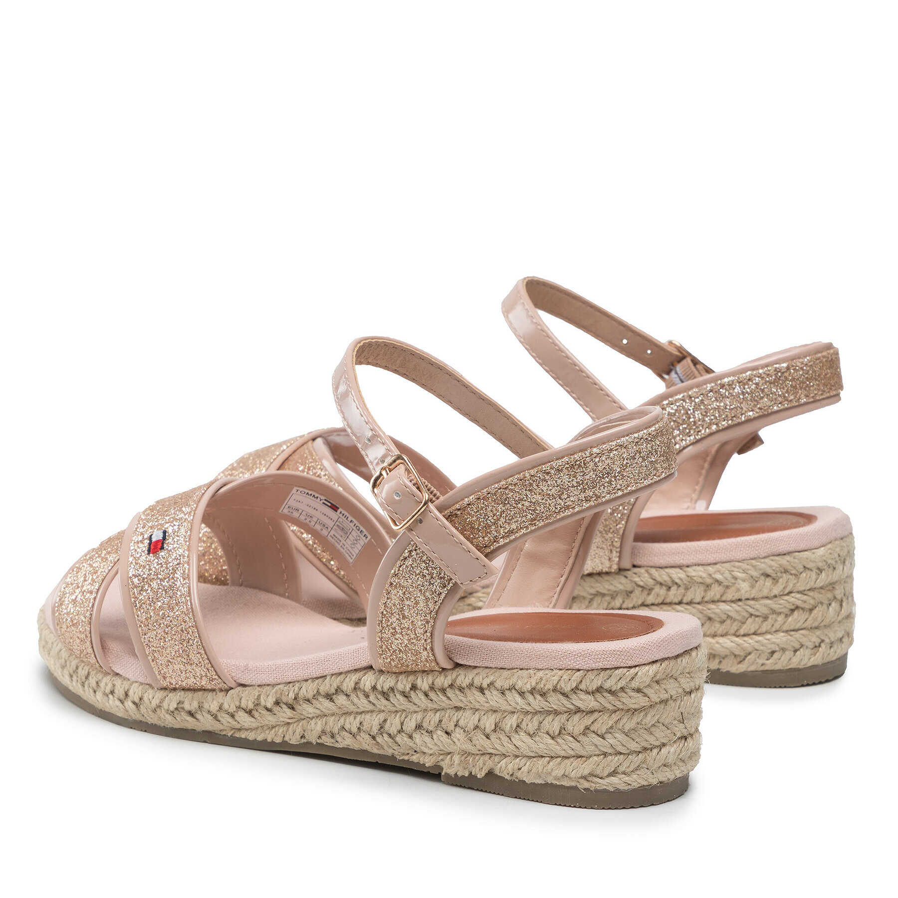 Tommy Hilfiger Еспадрили Rope Wedge Sandal T3A7-32186-1380 S Розов - Pepit.bg