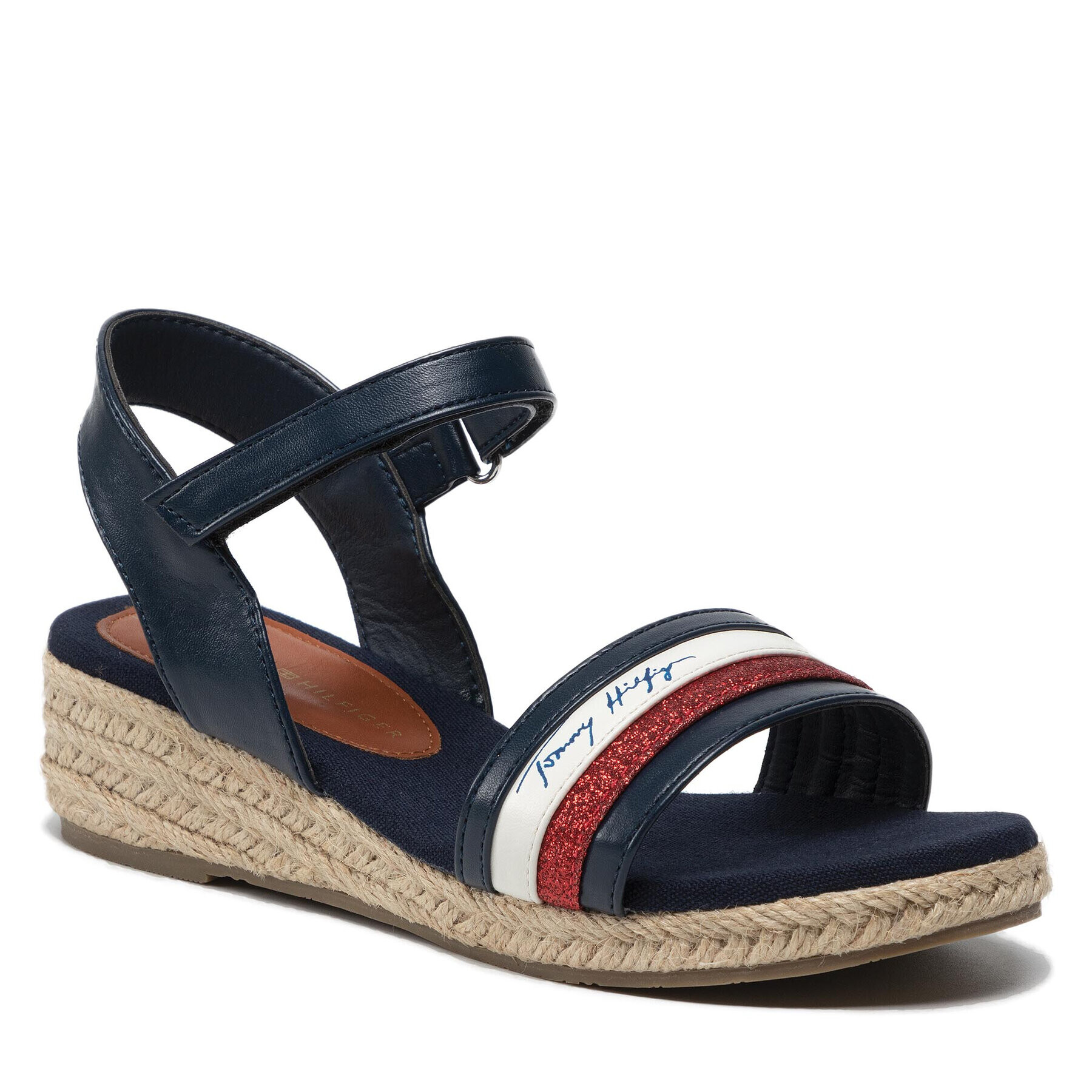 Tommy Hilfiger Еспадрили Rope Wedge Sandal T3A7-32188-1379 M Тъмносин - Pepit.bg