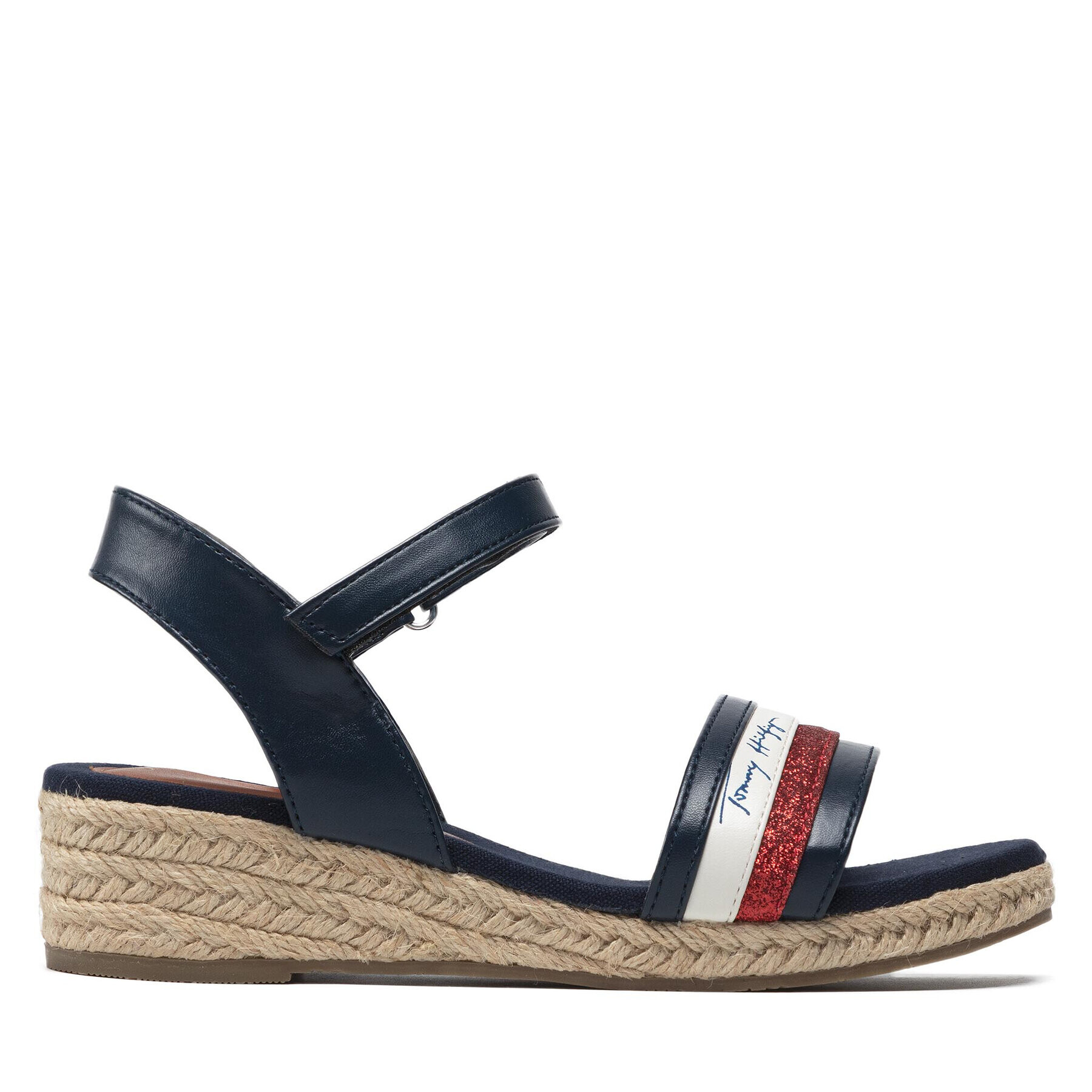 Tommy Hilfiger Еспадрили Rope Wedge Sandal T3A7-32188-1379 M Тъмносин - Pepit.bg