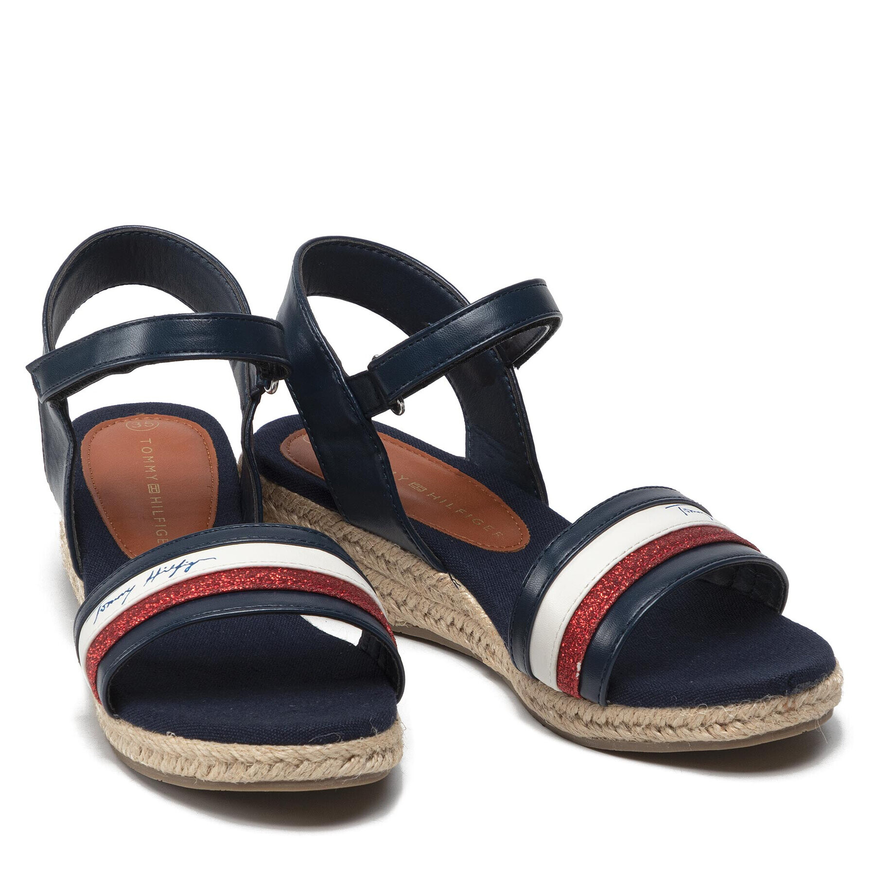 Tommy Hilfiger Еспадрили Rope Wedge Sandal T3A7-32188-1379 M Тъмносин - Pepit.bg