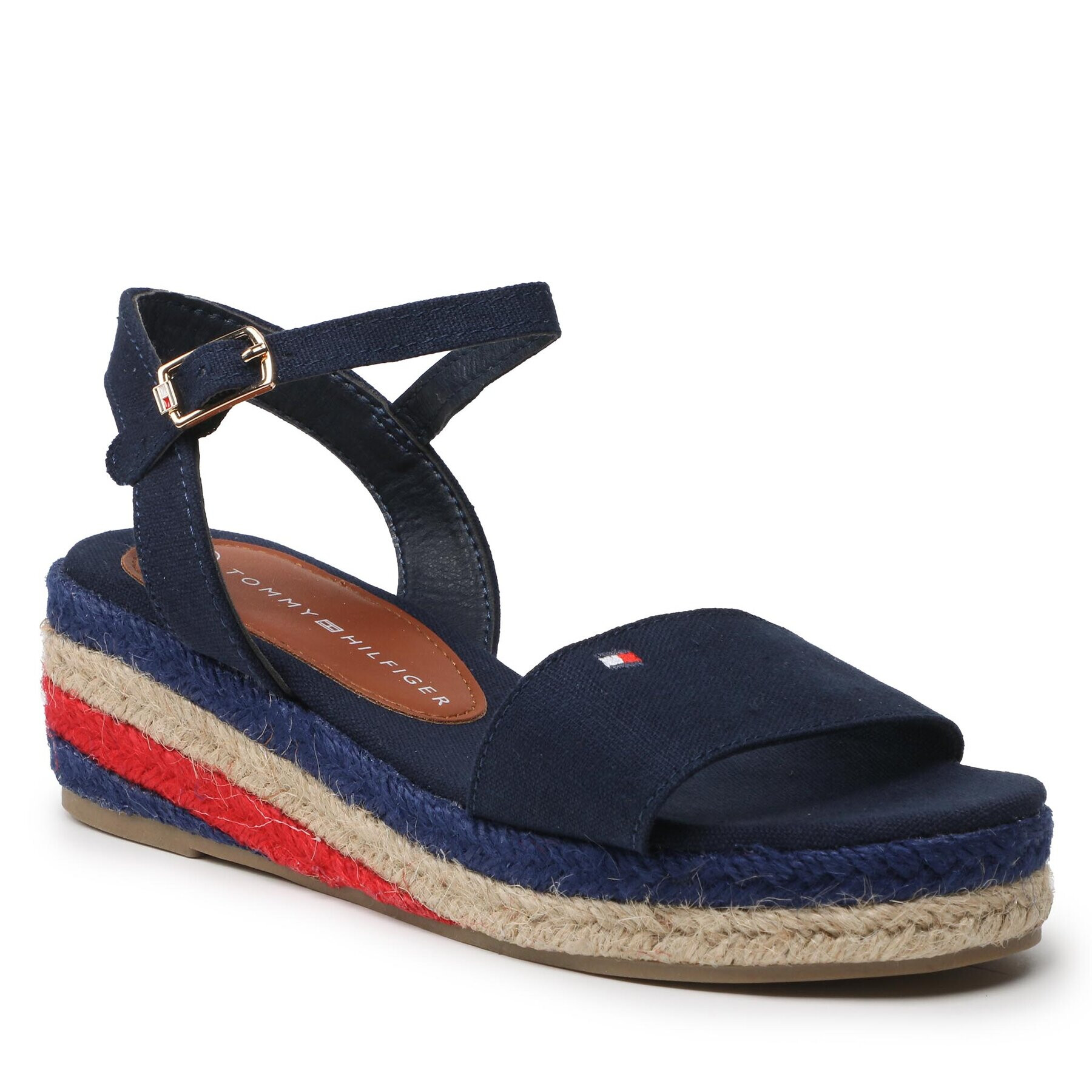 Tommy Hilfiger Еспадрили Rope Wedge T3A7-32778-0048800 M Тъмносин - Pepit.bg