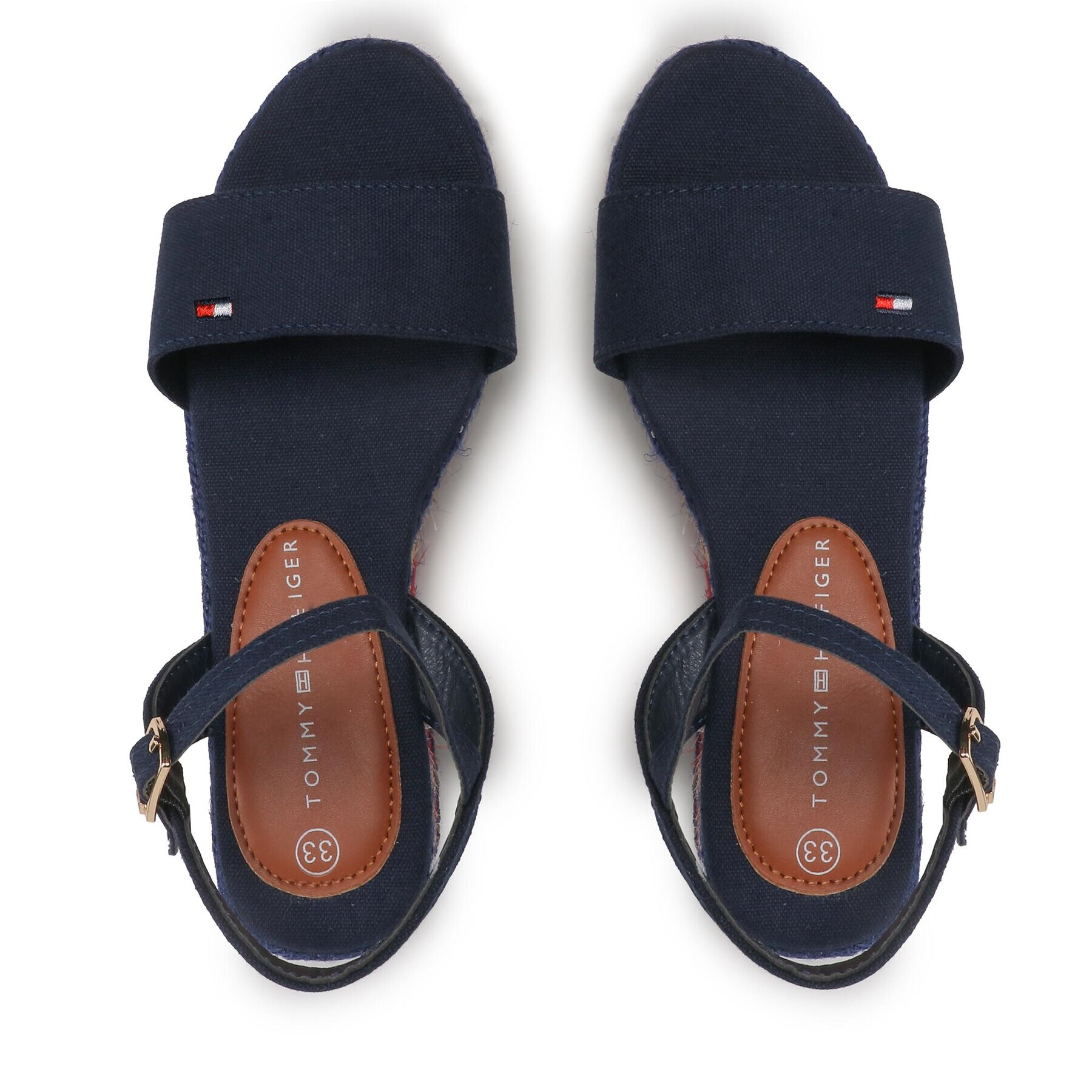 Tommy Hilfiger Еспадрили Rope Wedge T3A7-32778-0048800 M Тъмносин - Pepit.bg