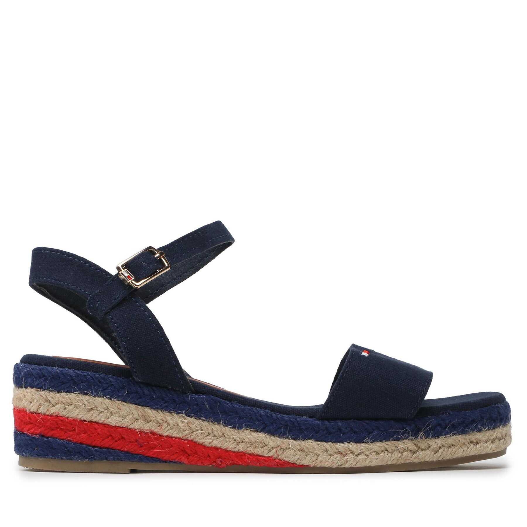 Tommy Hilfiger Еспадрили Rope Wedge T3A7-32778-0048800 S Тъмносин - Pepit.bg