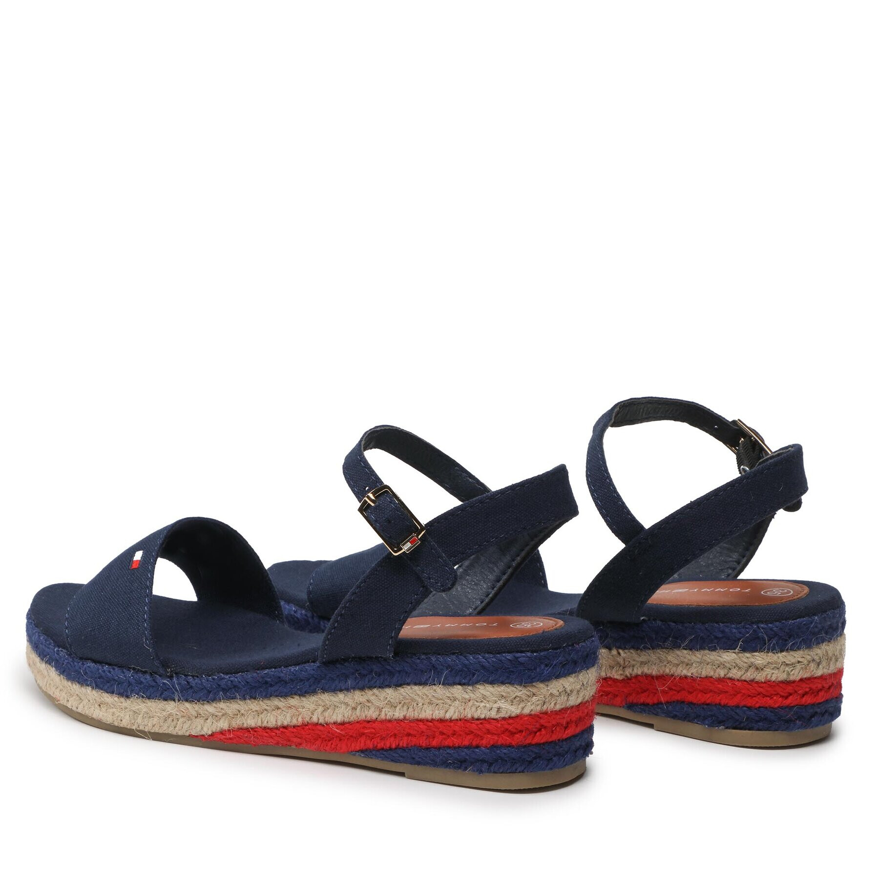 Tommy Hilfiger Еспадрили Rope Wedge T3A7-32778-0048800 S Тъмносин - Pepit.bg