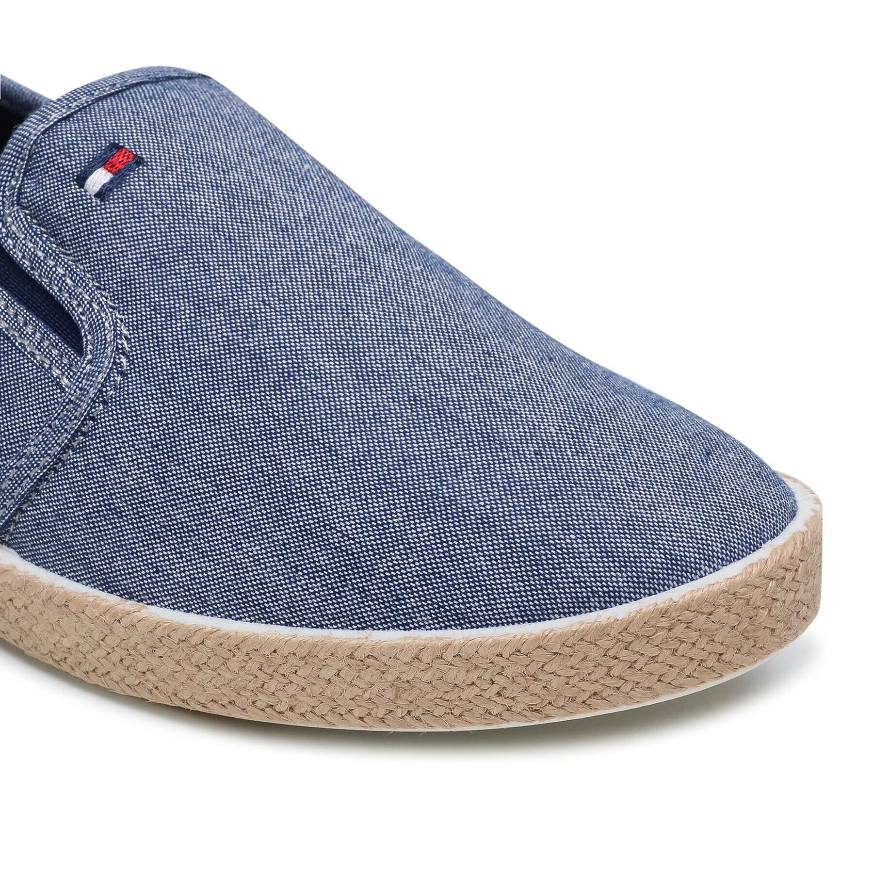 Tommy Hilfiger Еспадрили Spring Rwb Chambray Slip On FM0FM03483 Син - Pepit.bg