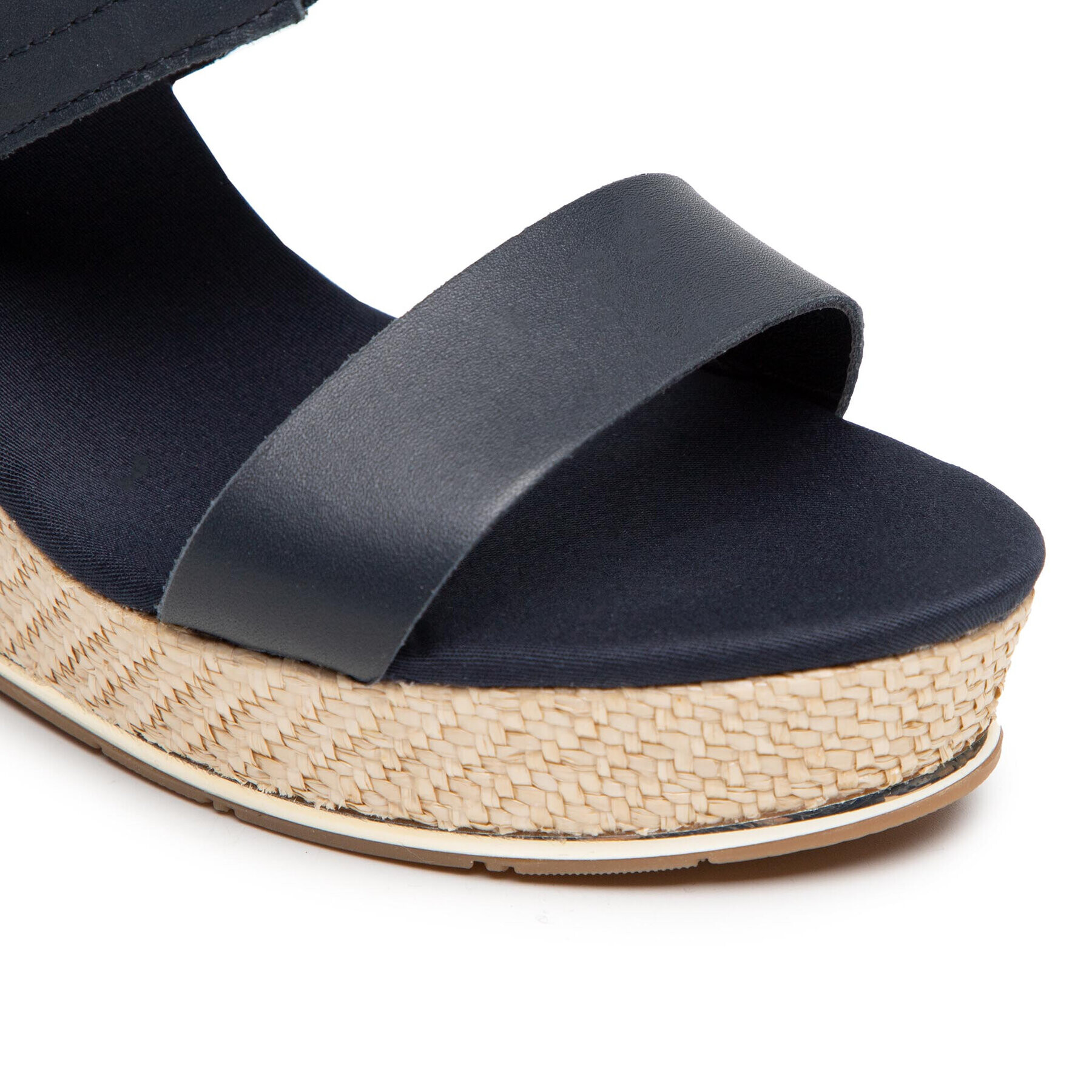 Tommy Hilfiger Еспадрили Th Elastic High Wedge Sandal FW0FW05599 Тъмносин - Pepit.bg