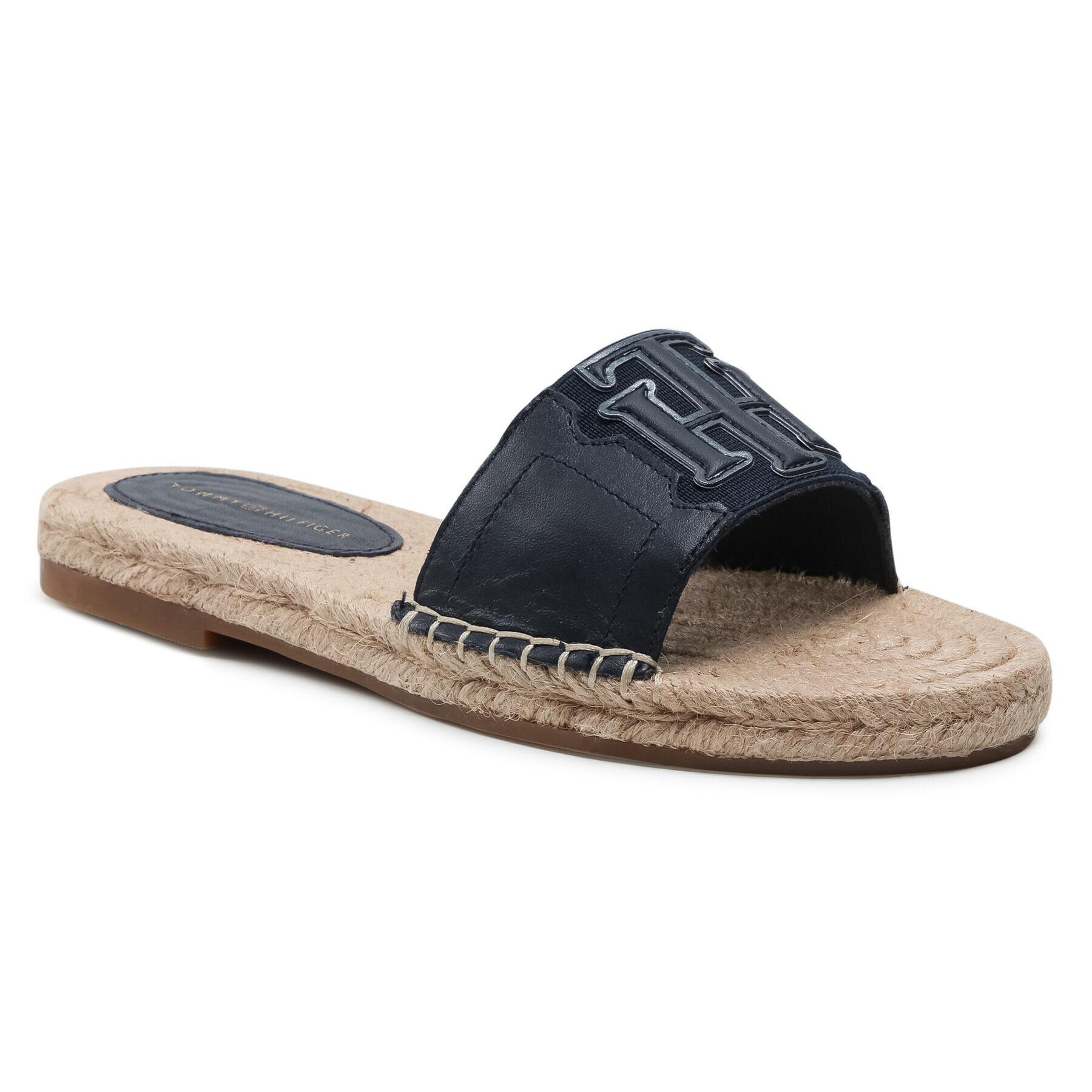 Tommy Hilfiger Еспадрили Th Elastic Mule Espadrille FW0FW05596 Тъмносин - Pepit.bg