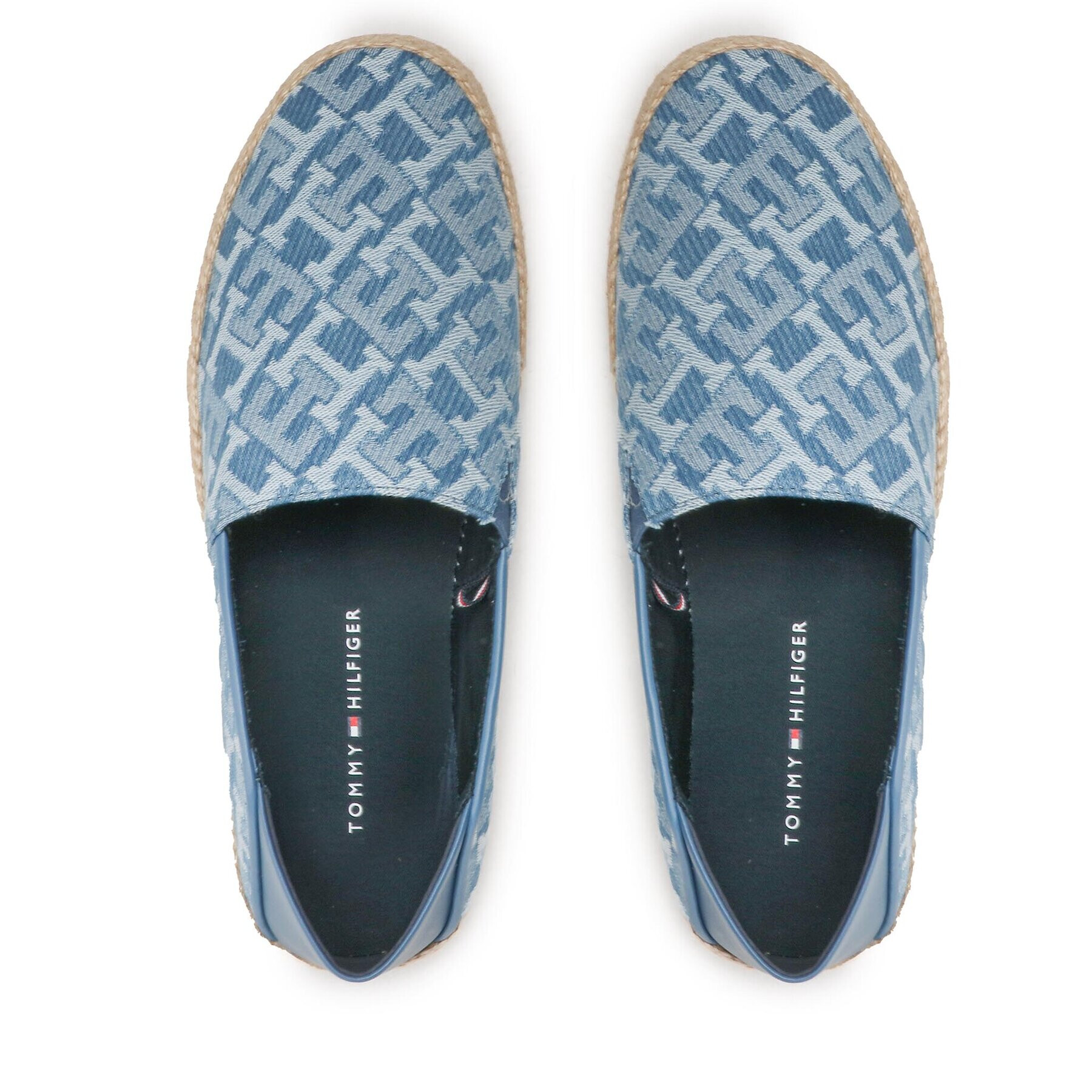 Tommy Hilfiger Еспадрили Th Espadrille Classic Monogram FM0FM04530 Син - Pepit.bg