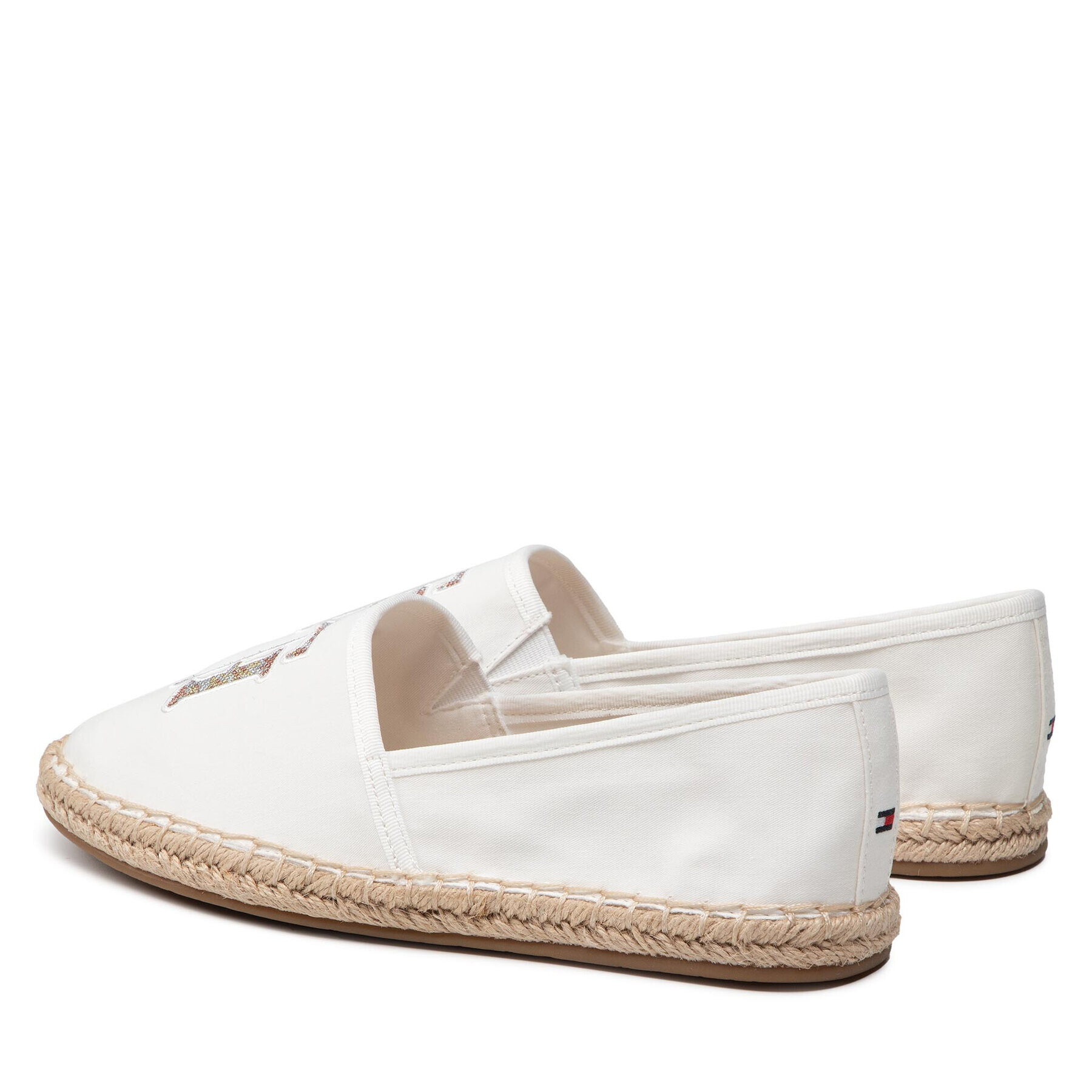 Tommy Hilfiger Еспадрили Th Logo Espadrille FW0FW06158 Бял - Pepit.bg