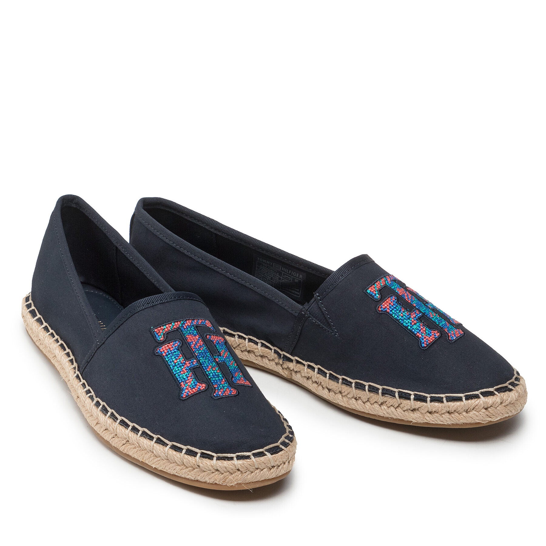 Tommy Hilfiger Еспадрили Th Logo Espadrille FW0FW06158 Тъмносин - Pepit.bg