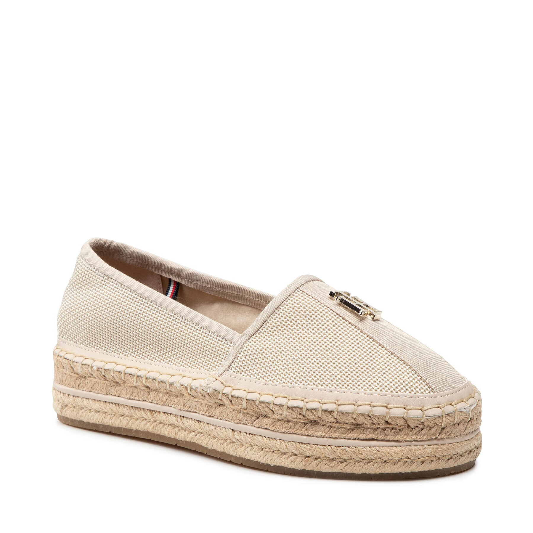 Tommy Hilfiger Еспадрили Th Mesh Flatform Espadrille FW0FW05789 Бежов - Pepit.bg