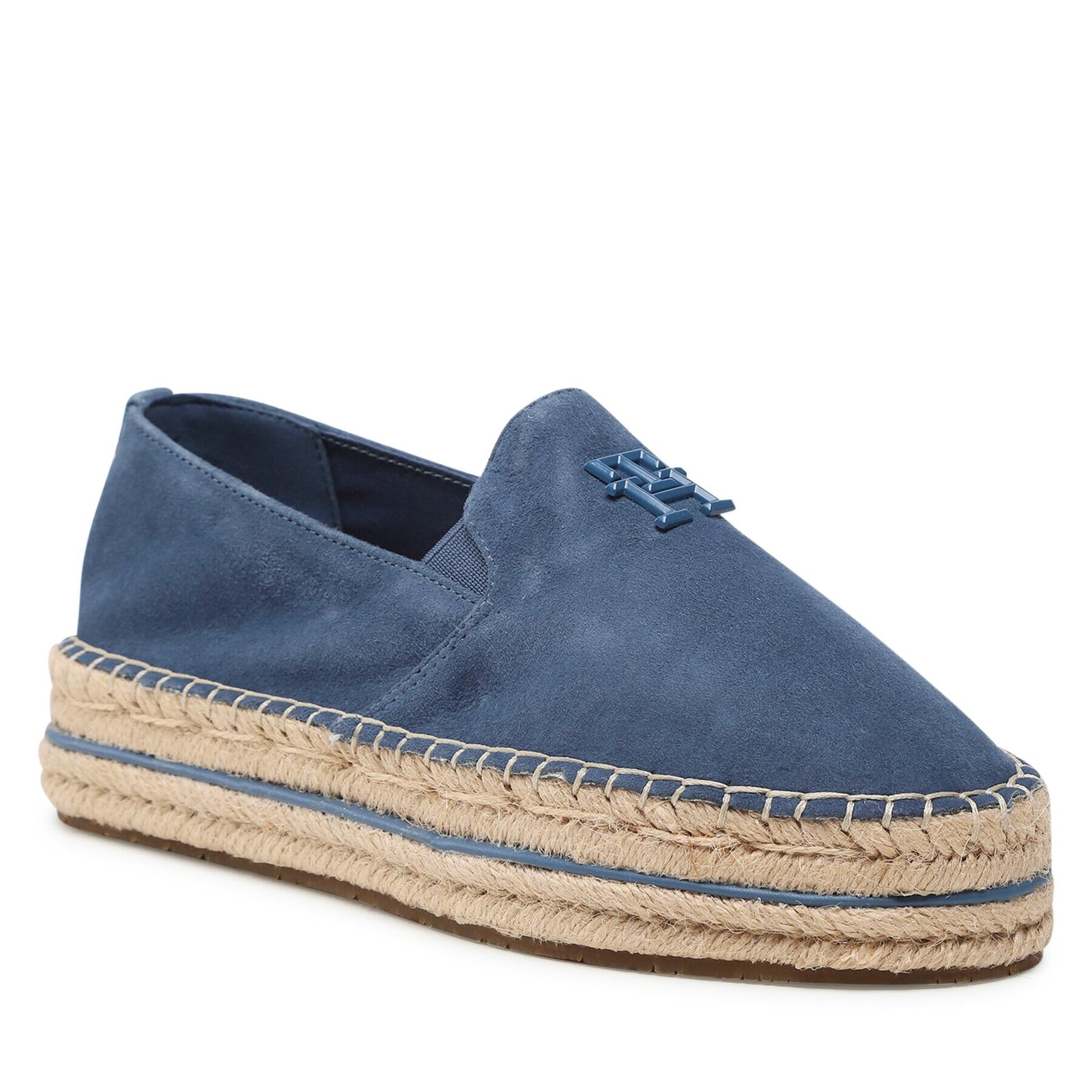 Tommy Hilfiger Еспадрили Th Suede Flatform Espadrille FW0FW07069 Син - Pepit.bg