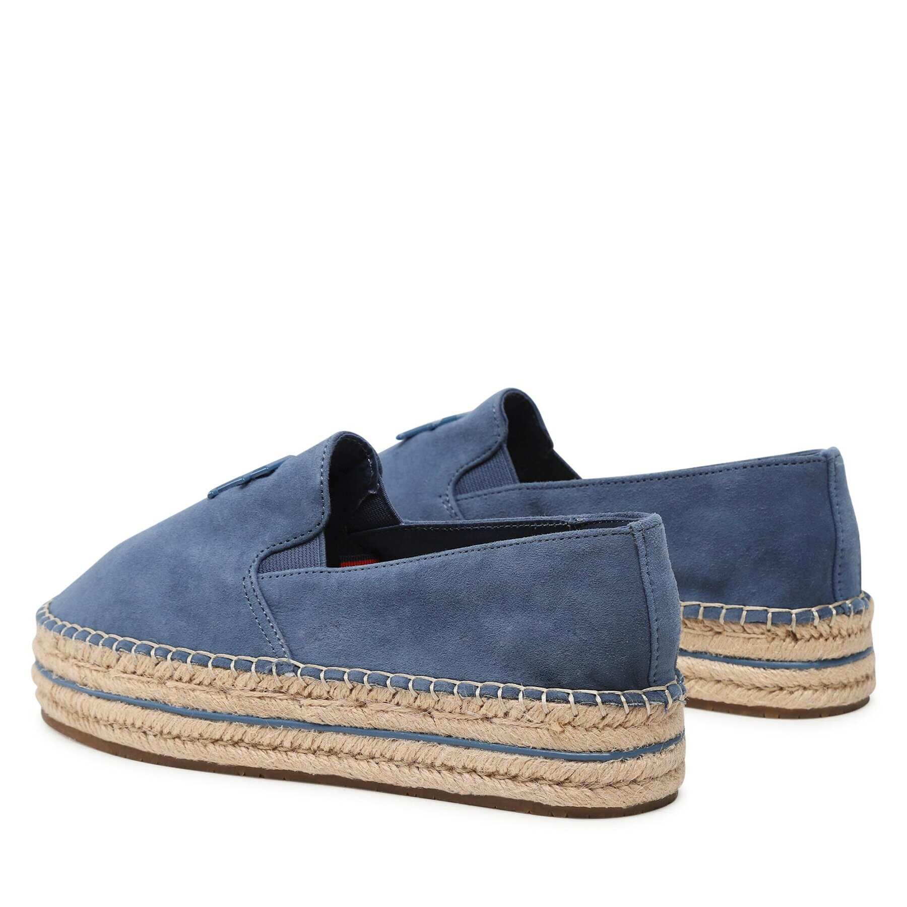 Tommy Hilfiger Еспадрили Th Suede Flatform Espadrille FW0FW07069 Син - Pepit.bg