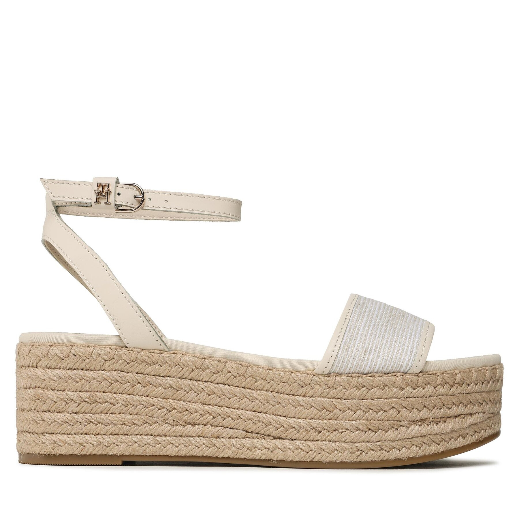 Tommy Hilfiger Еспадрили Th Woven Platform Sandal FW0FW07345 Бежов - Pepit.bg