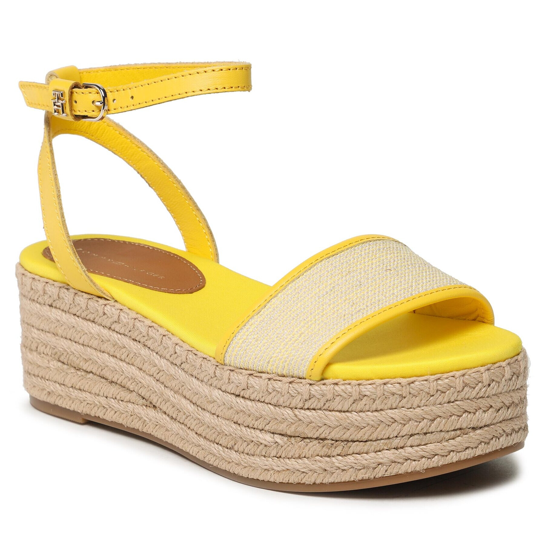 Tommy Hilfiger Еспадрили Th Woven Platform Sandal FW0FW07345 Жълт - Pepit.bg