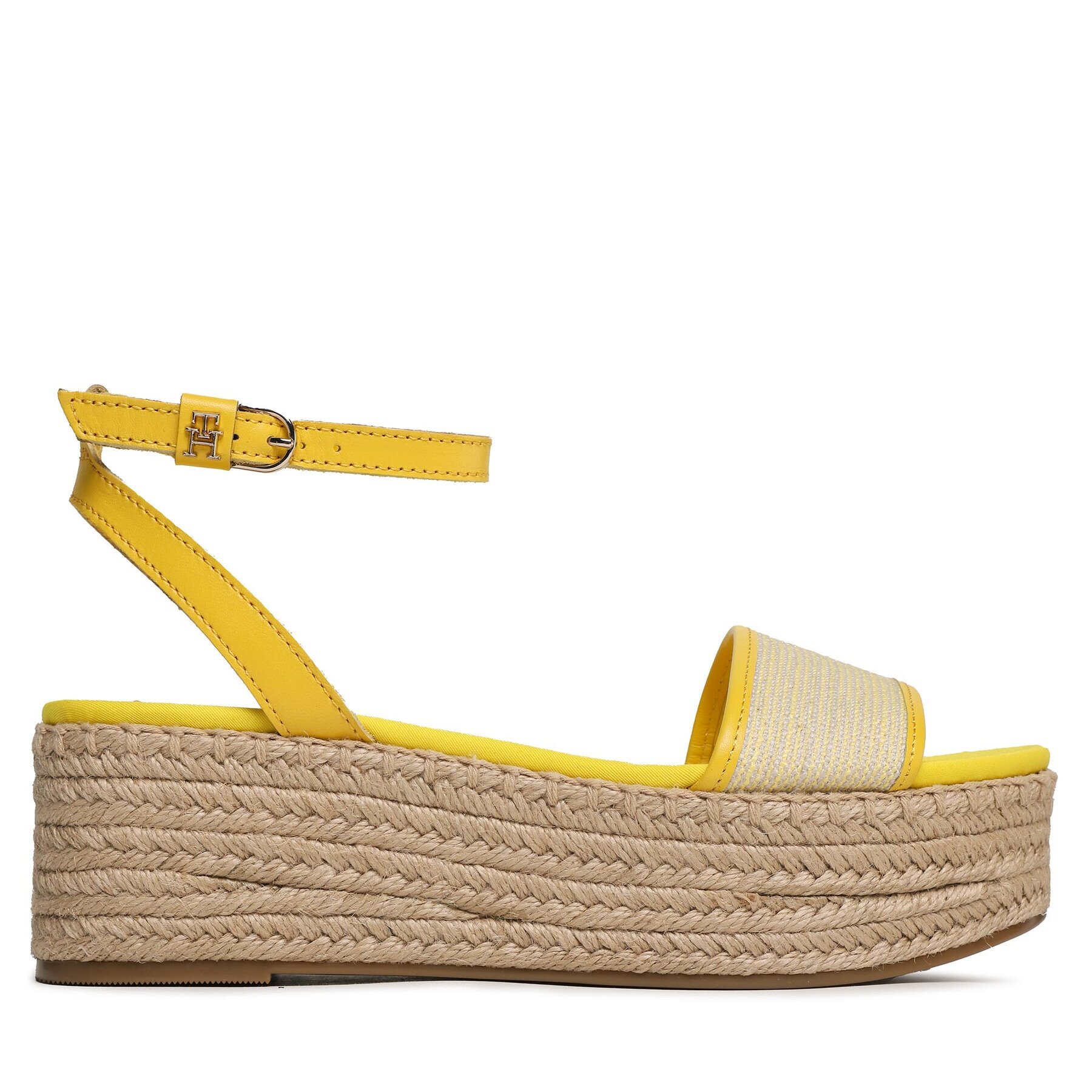 Tommy Hilfiger Еспадрили Th Woven Platform Sandal FW0FW07345 Жълт - Pepit.bg