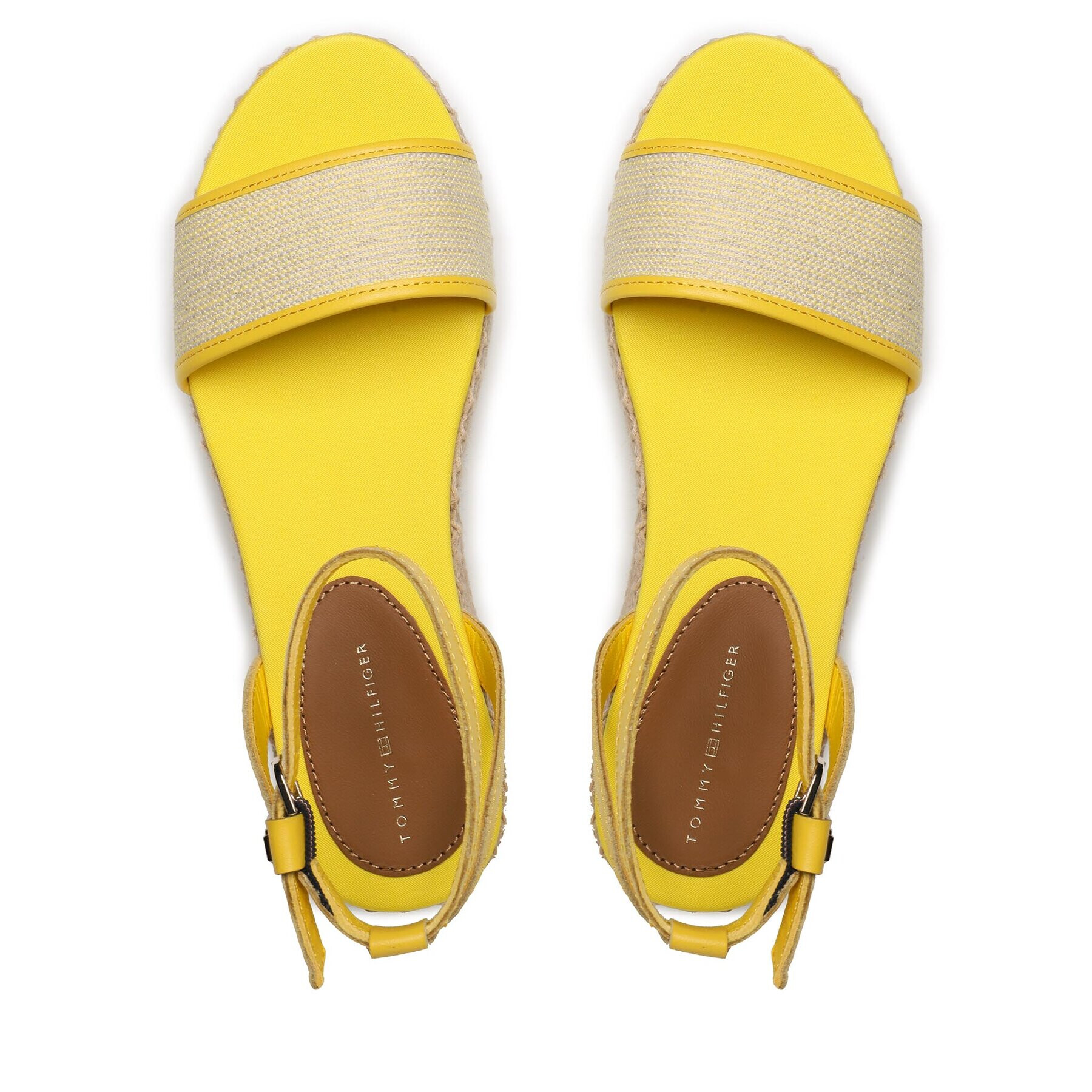 Tommy Hilfiger Еспадрили Th Woven Platform Sandal FW0FW07345 Жълт - Pepit.bg