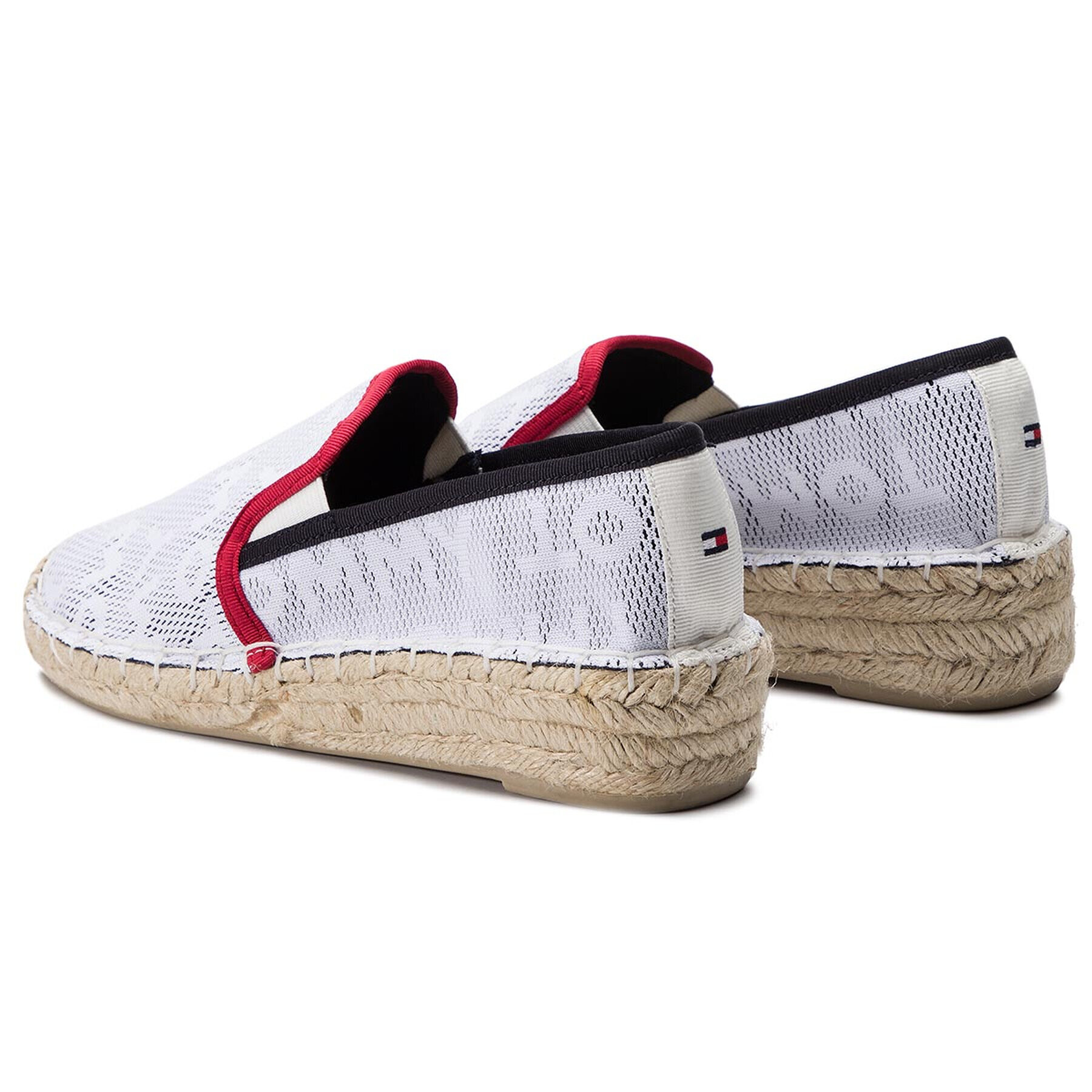 Tommy Hilfiger Еспадрили Tommy Mesh Sporty Espadrille FW0FW03792 Бял - Pepit.bg