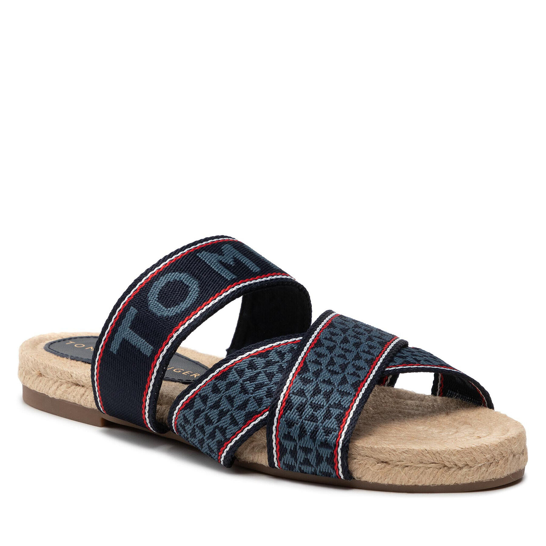 Tommy Hilfiger Еспадрили Webbing Flat Espadrille FW0FW06307 Тъмносин - Pepit.bg