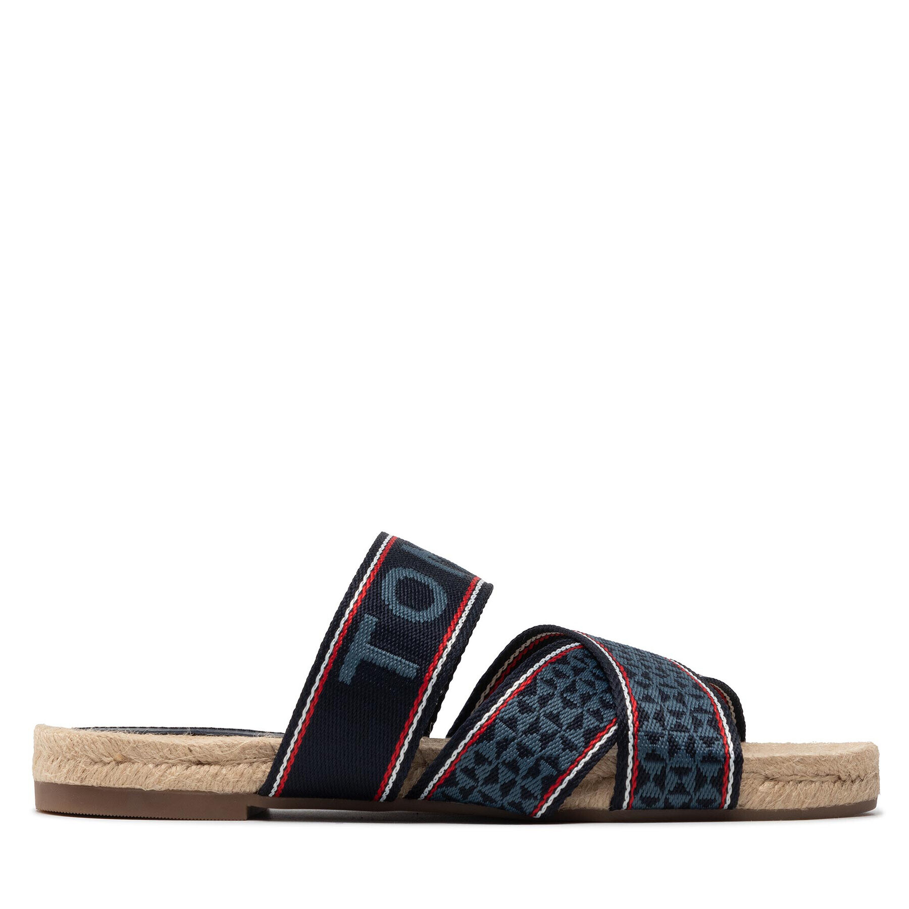 Tommy Hilfiger Еспадрили Webbing Flat Espadrille FW0FW06307 Тъмносин - Pepit.bg