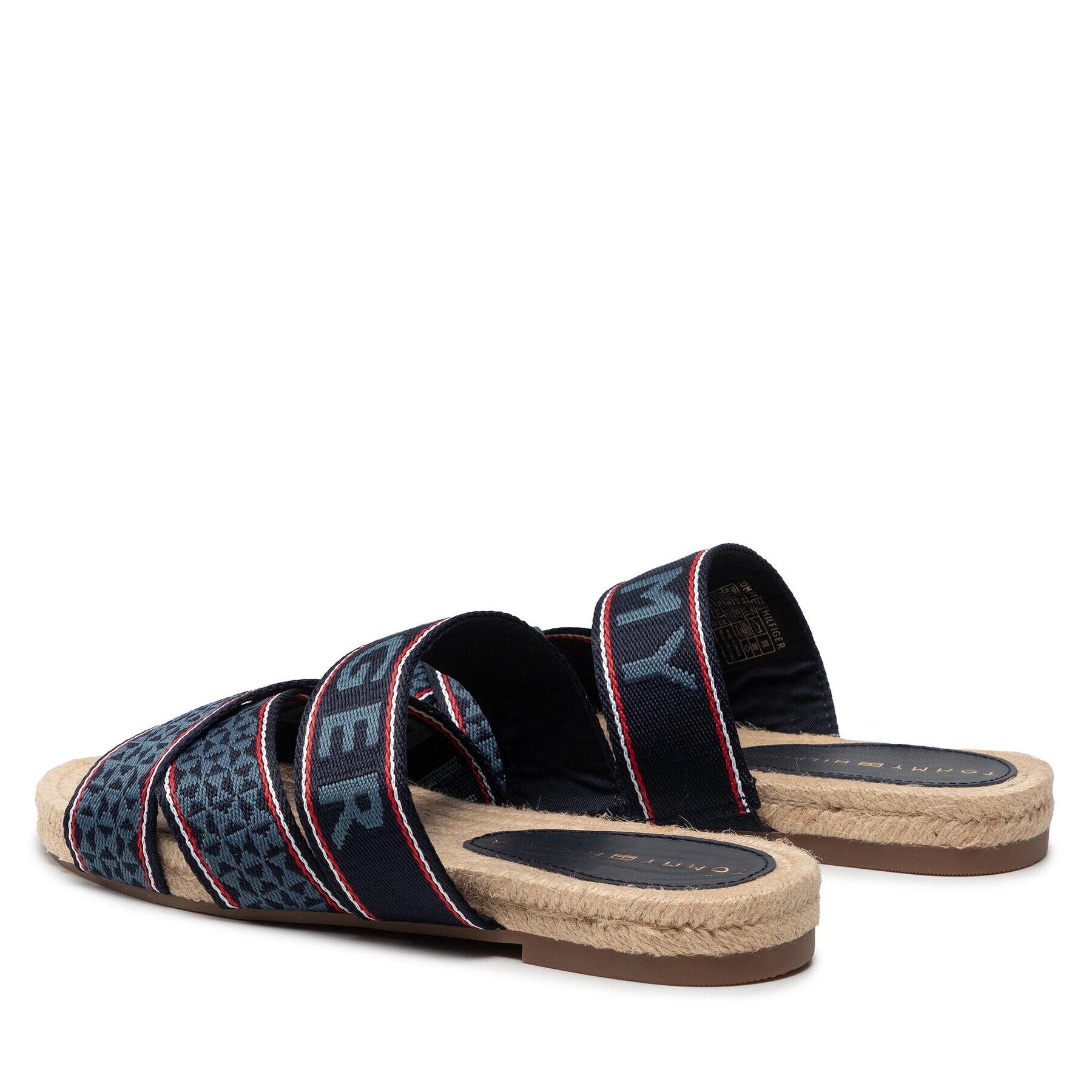 Tommy Hilfiger Еспадрили Webbing Flat Espadrille FW0FW06307 Тъмносин - Pepit.bg