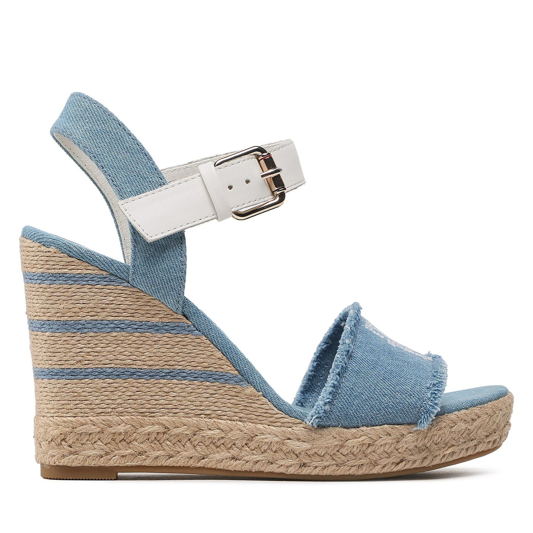 Tommy Hilfiger Еспадрили Wedge Sandal FW0FW07079 Син - Pepit.bg