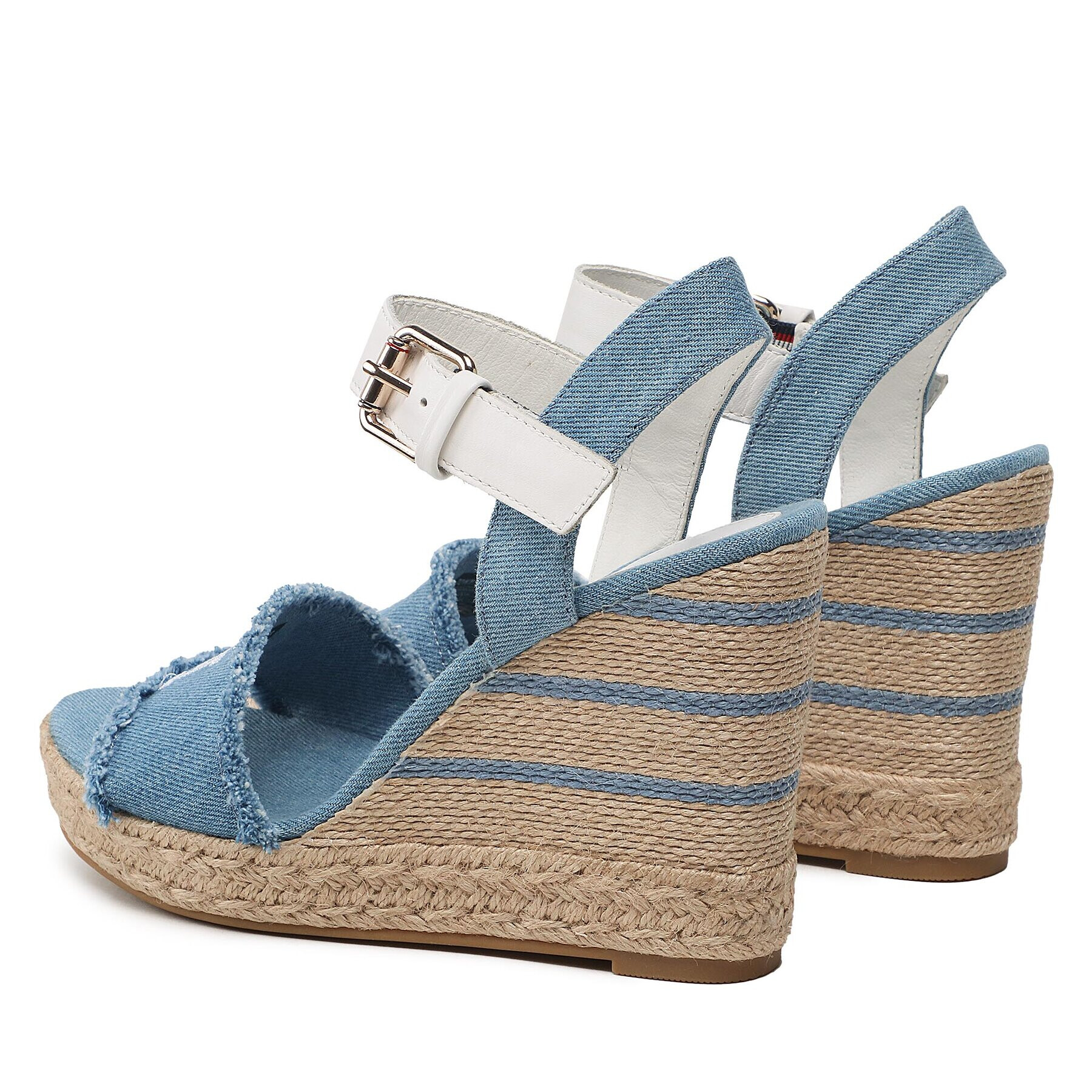 Tommy Hilfiger Еспадрили Wedge Sandal FW0FW07079 Син - Pepit.bg