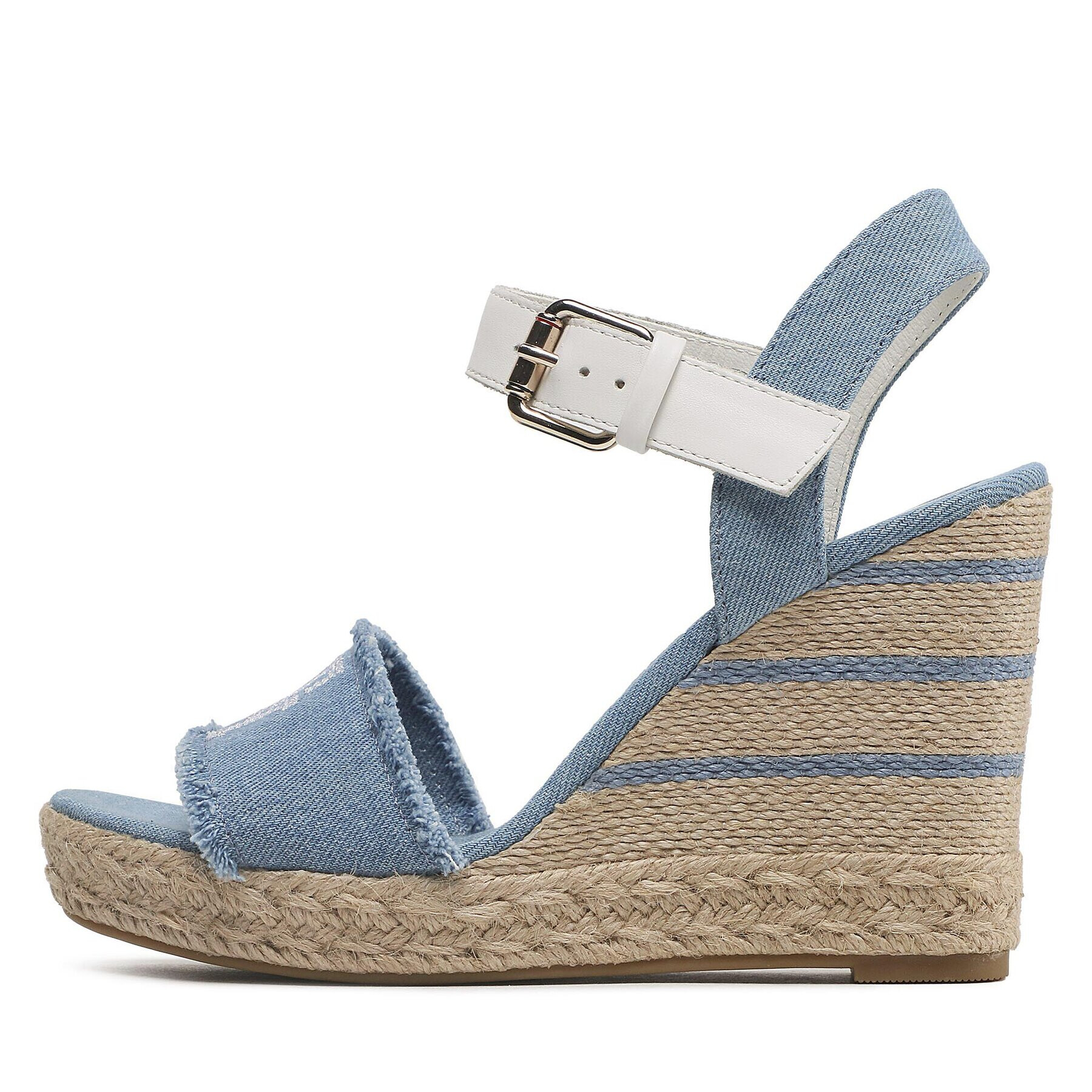 Tommy Hilfiger Еспадрили Wedge Sandal FW0FW07079 Син - Pepit.bg
