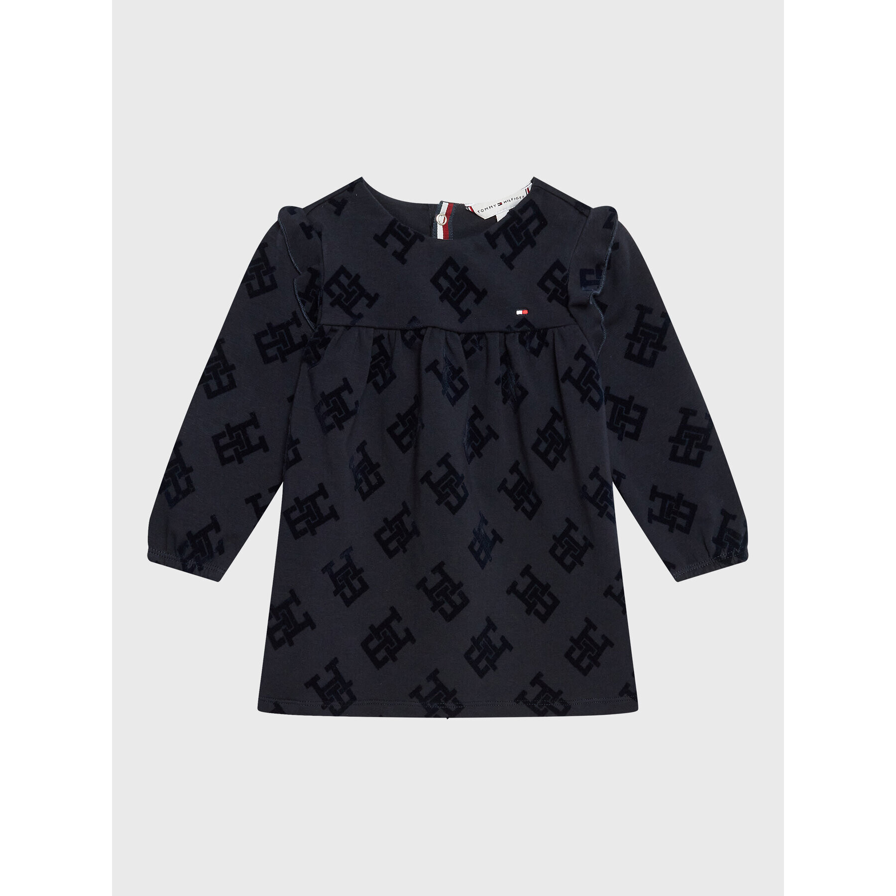 Tommy Hilfiger Ежедневна рокля Baby Monogram KN0KN01568 Тъмносин Regular Fit - Pepit.bg