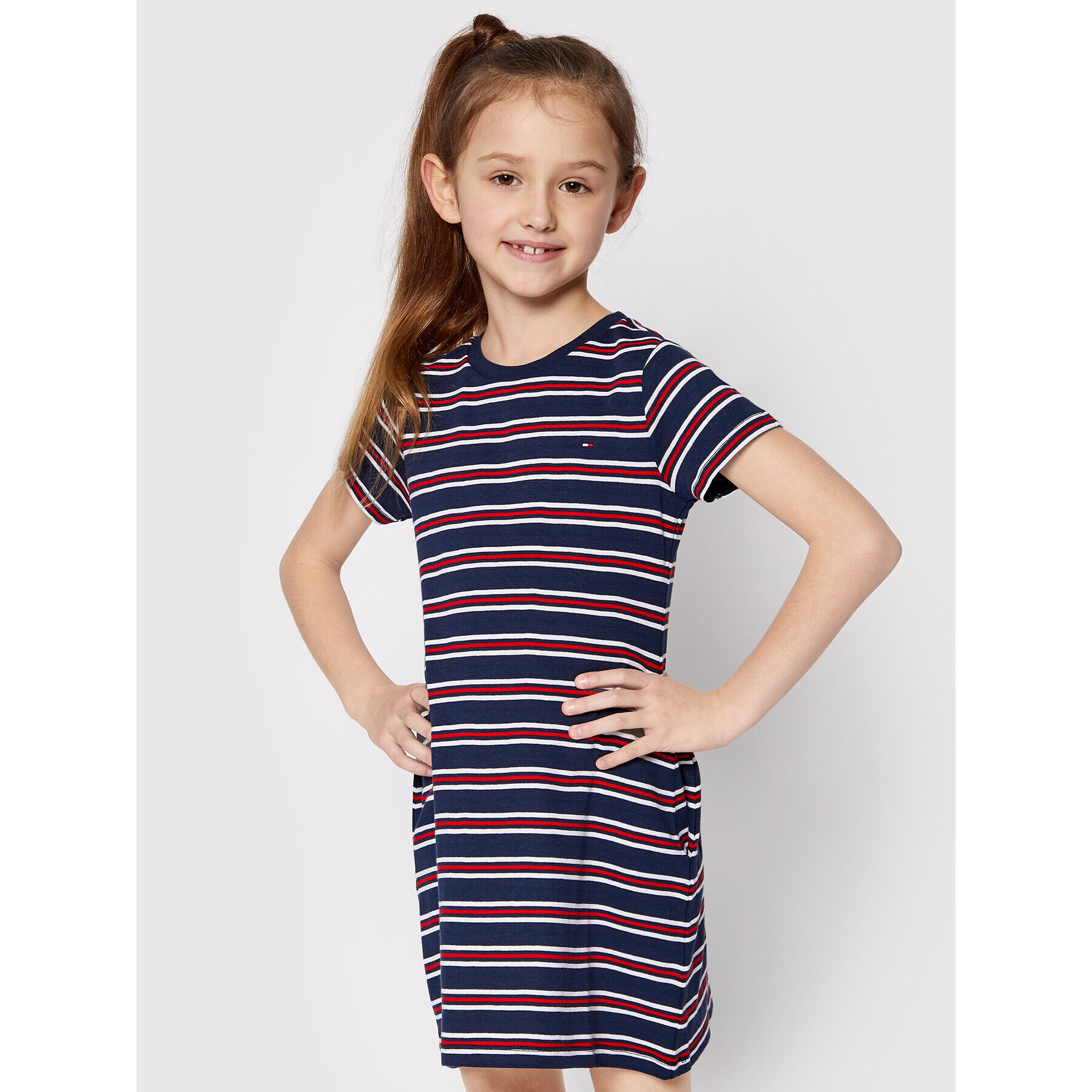 Tommy Hilfiger Ежедневна рокля KG0KG05820 M Тъмносин Regular Fit - Pepit.bg