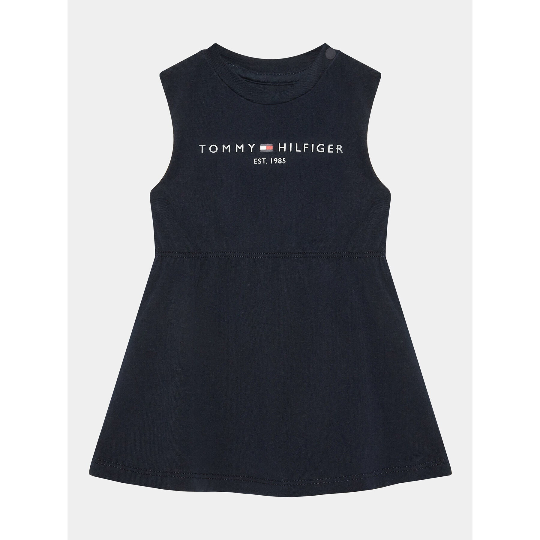 Tommy Hilfiger Ежедневна рокля KN0KN01625 Тъмносин Regular Fit - Pepit.bg