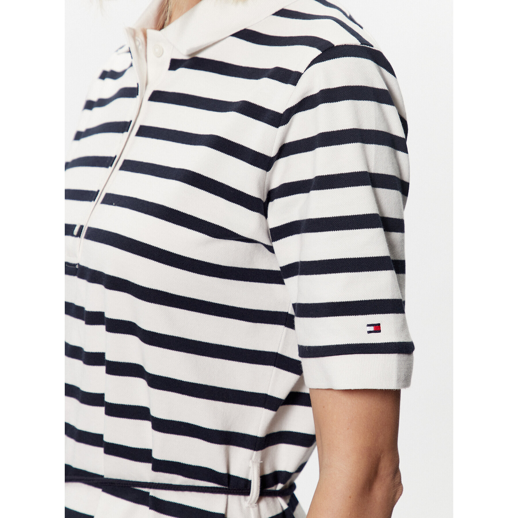 Tommy Hilfiger Ежедневна рокля Stripe Polo WW0WW37831 Тъмносин Regular Fit - Pepit.bg