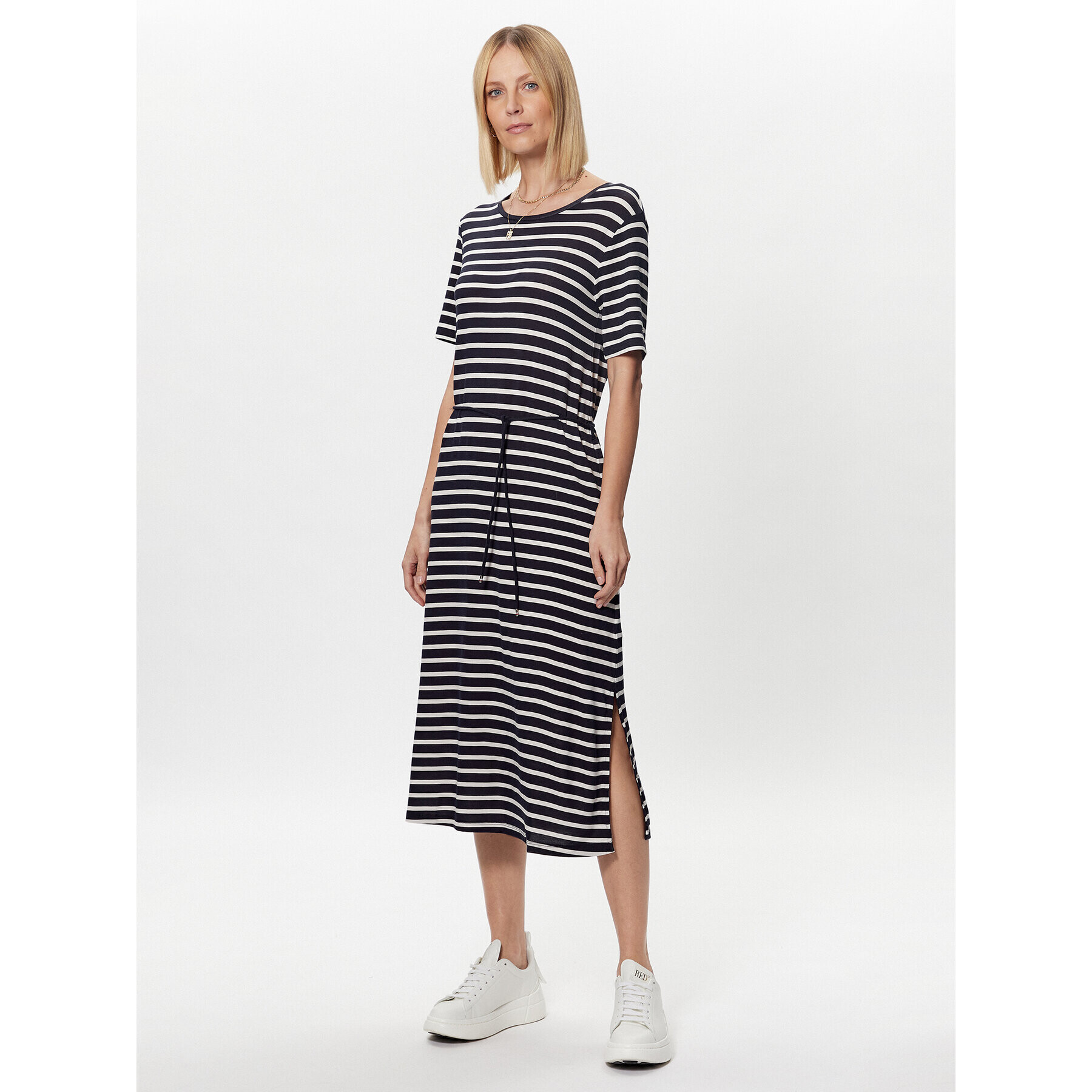 Tommy Hilfiger Ежедневна рокля Stripe WW0WW37837 Тъмносин Regular Fit - Pepit.bg