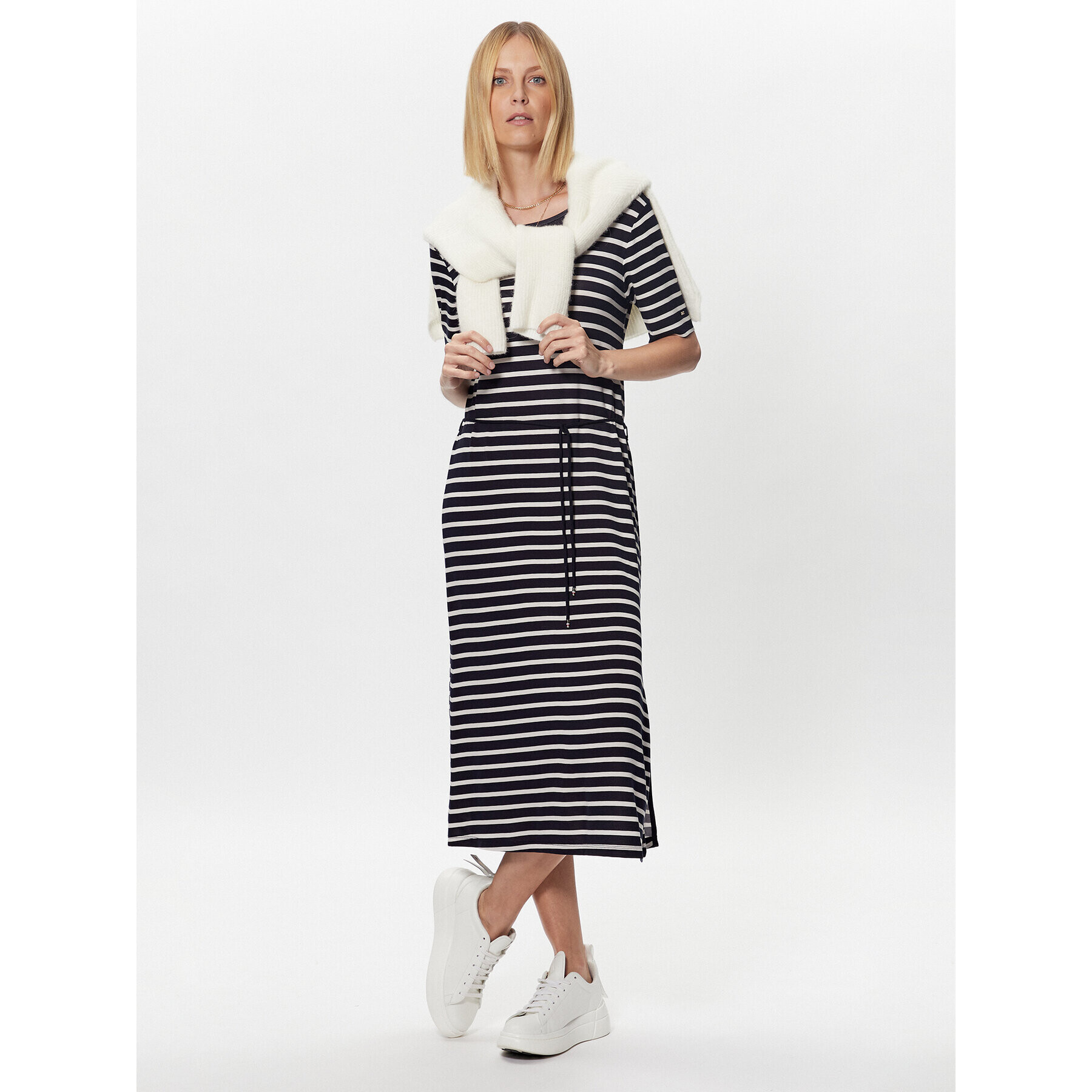 Tommy Hilfiger Ежедневна рокля Stripe WW0WW37837 Тъмносин Regular Fit - Pepit.bg