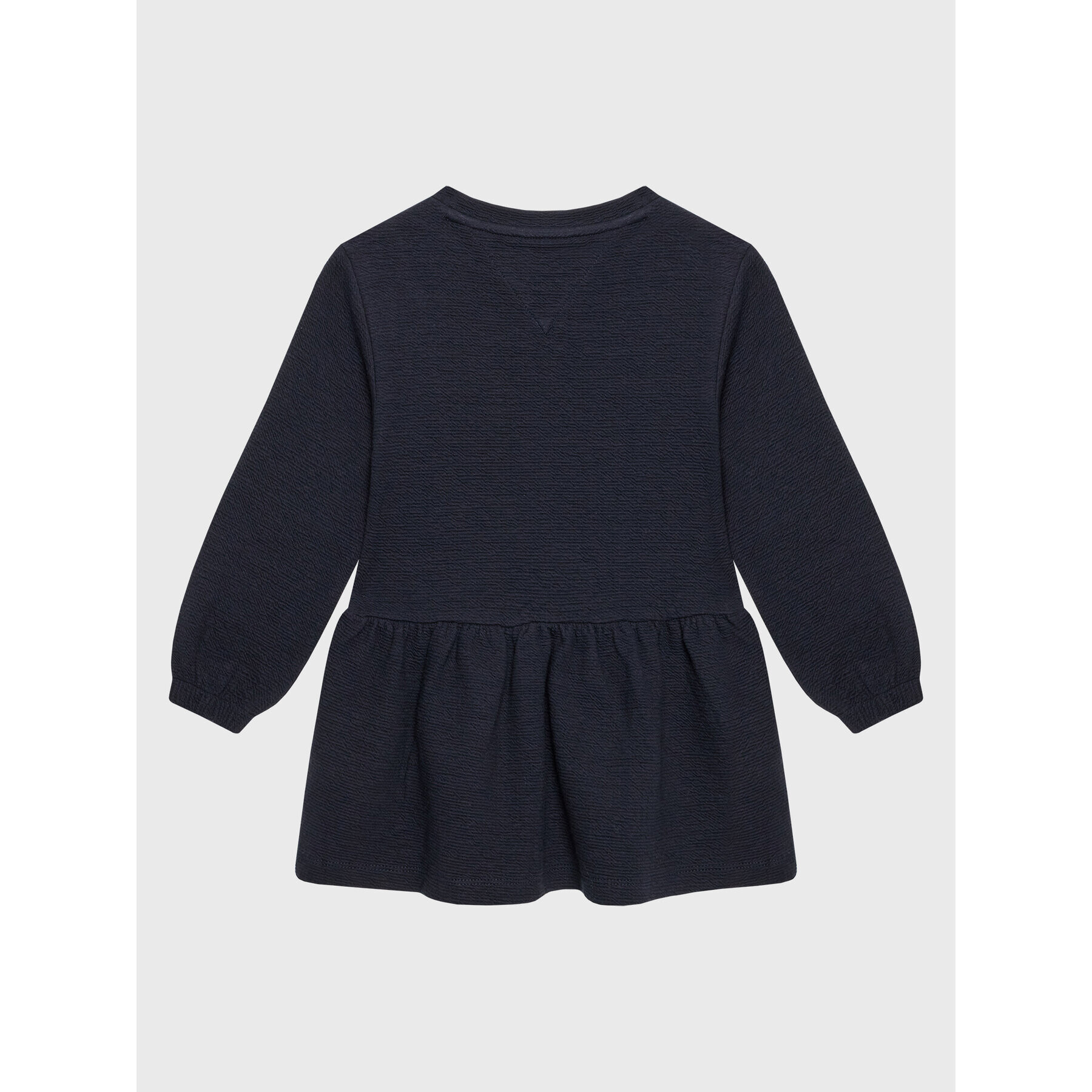 Tommy Hilfiger Ежедневна рокля Textured Ruffle KG0KG06749 M Тъмносин Regular Fit - Pepit.bg