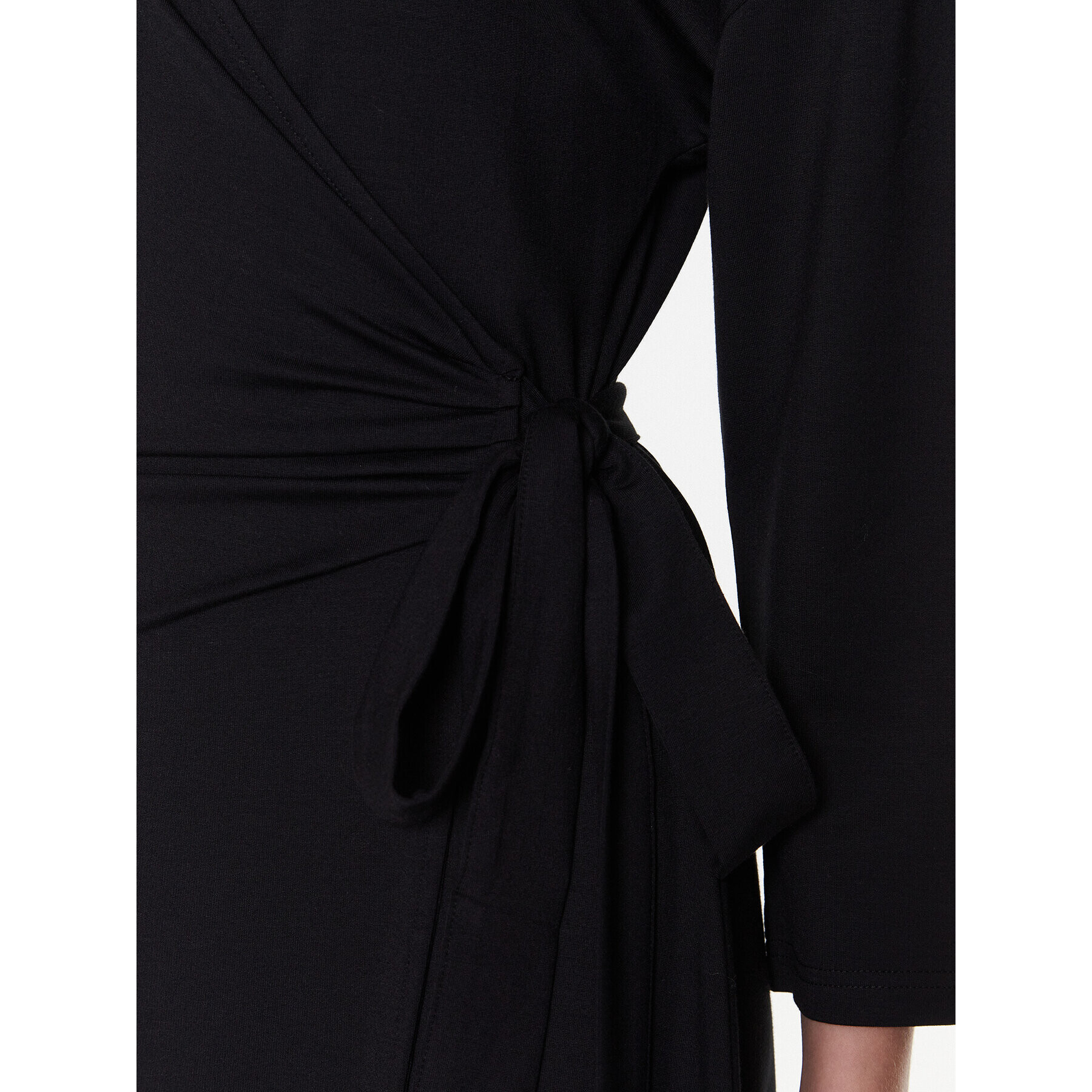 Tommy Hilfiger Ежедневна рокля Wrap WW0WW37101 Черен Regular Fit - Pepit.bg