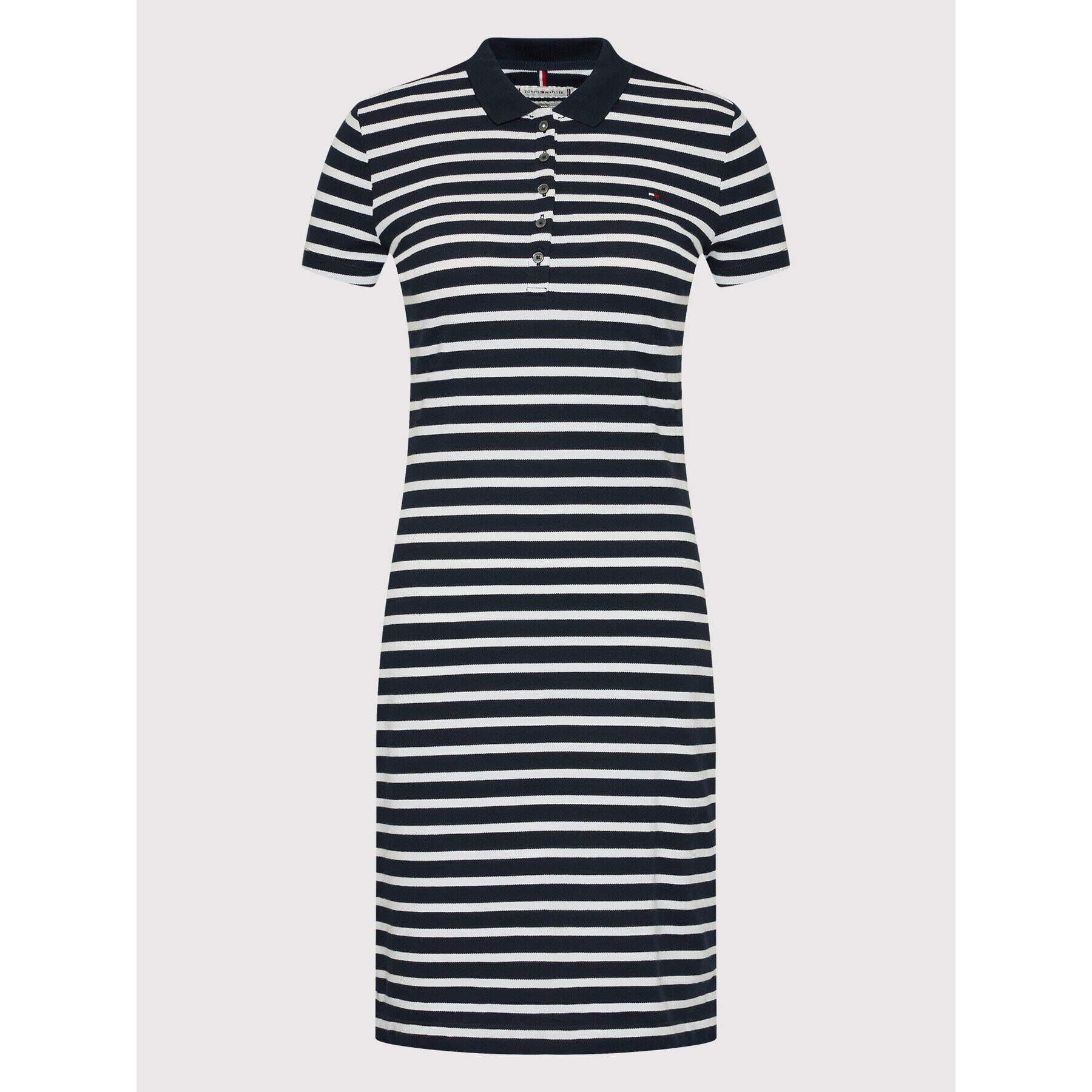 Tommy Hilfiger Ежедневна рокля WW0WW27856 Тъмносин Slim Fit - Pepit.bg