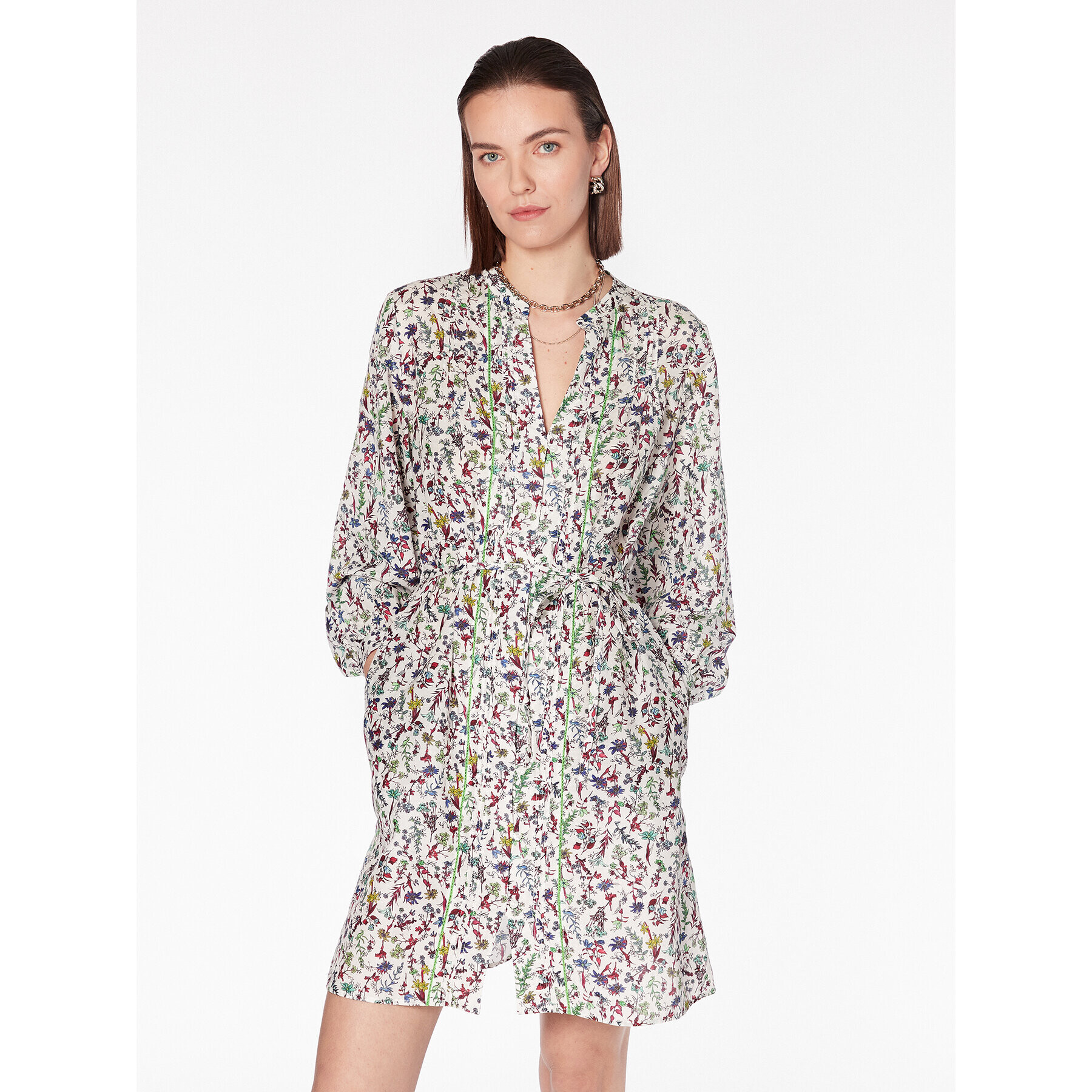 Tommy Hilfiger Ежедневна рокля WW0WW38614 Бял Regular Fit - Pepit.bg