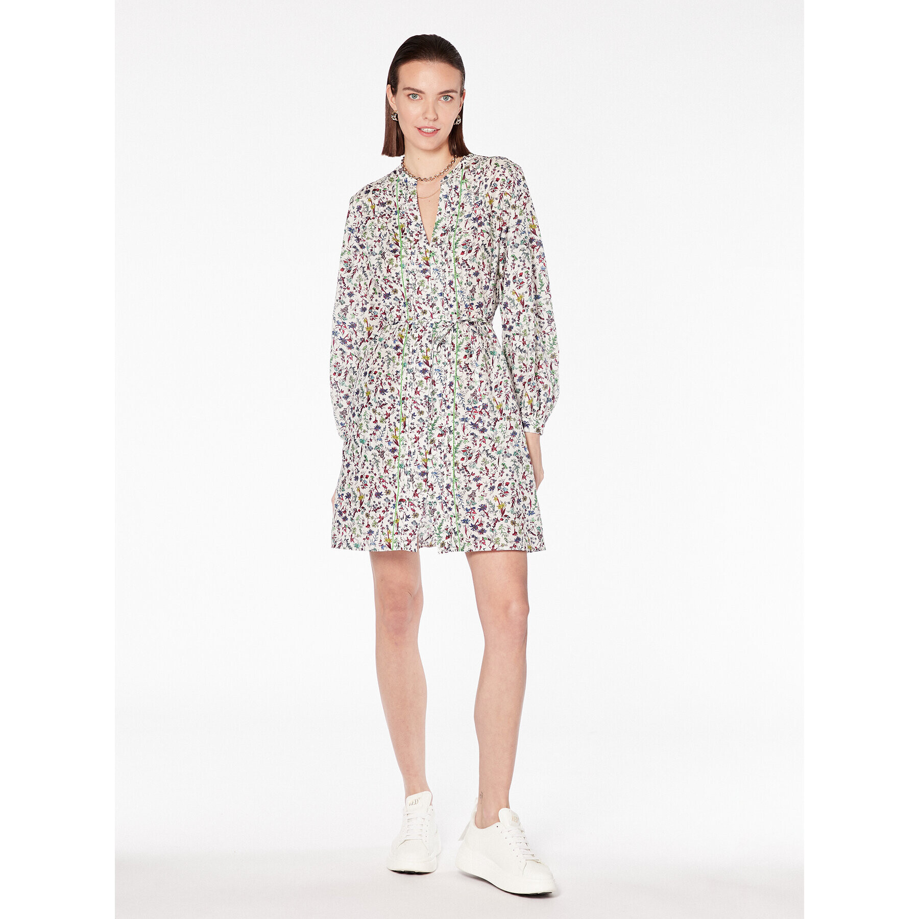 Tommy Hilfiger Ежедневна рокля WW0WW38614 Бял Regular Fit - Pepit.bg