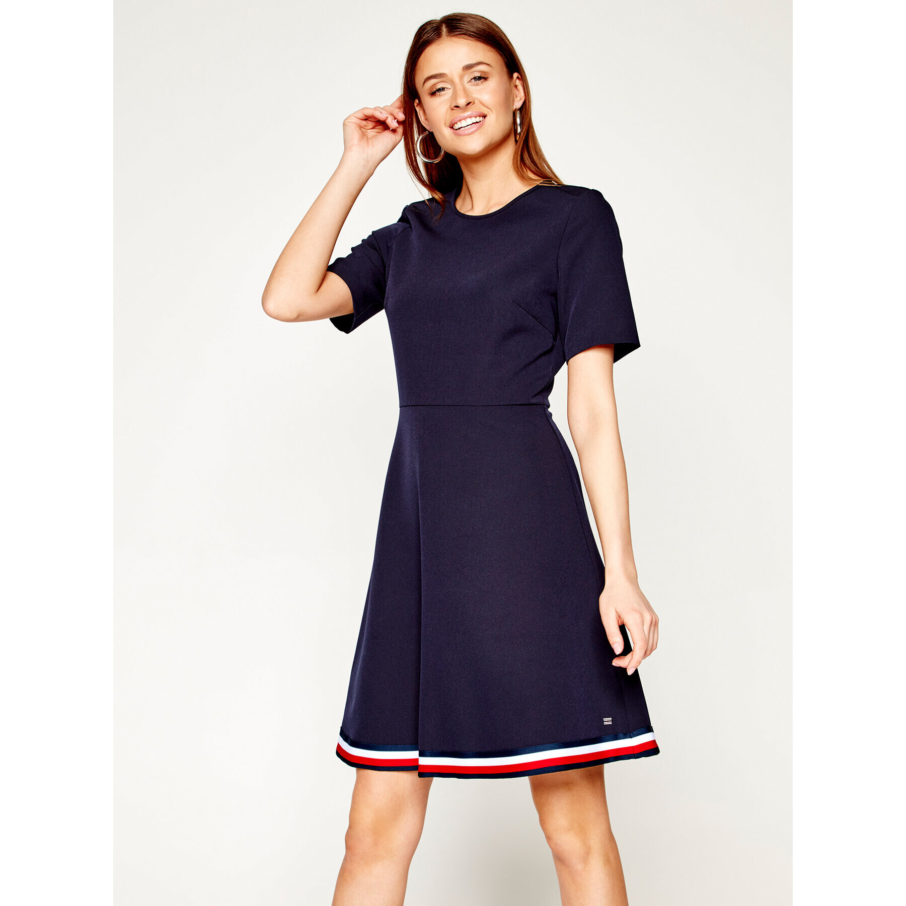 Tommy Hilfiger Ежедневна рокля Angela WW0WW27563 Тъмносин Regular Fit - Pepit.bg