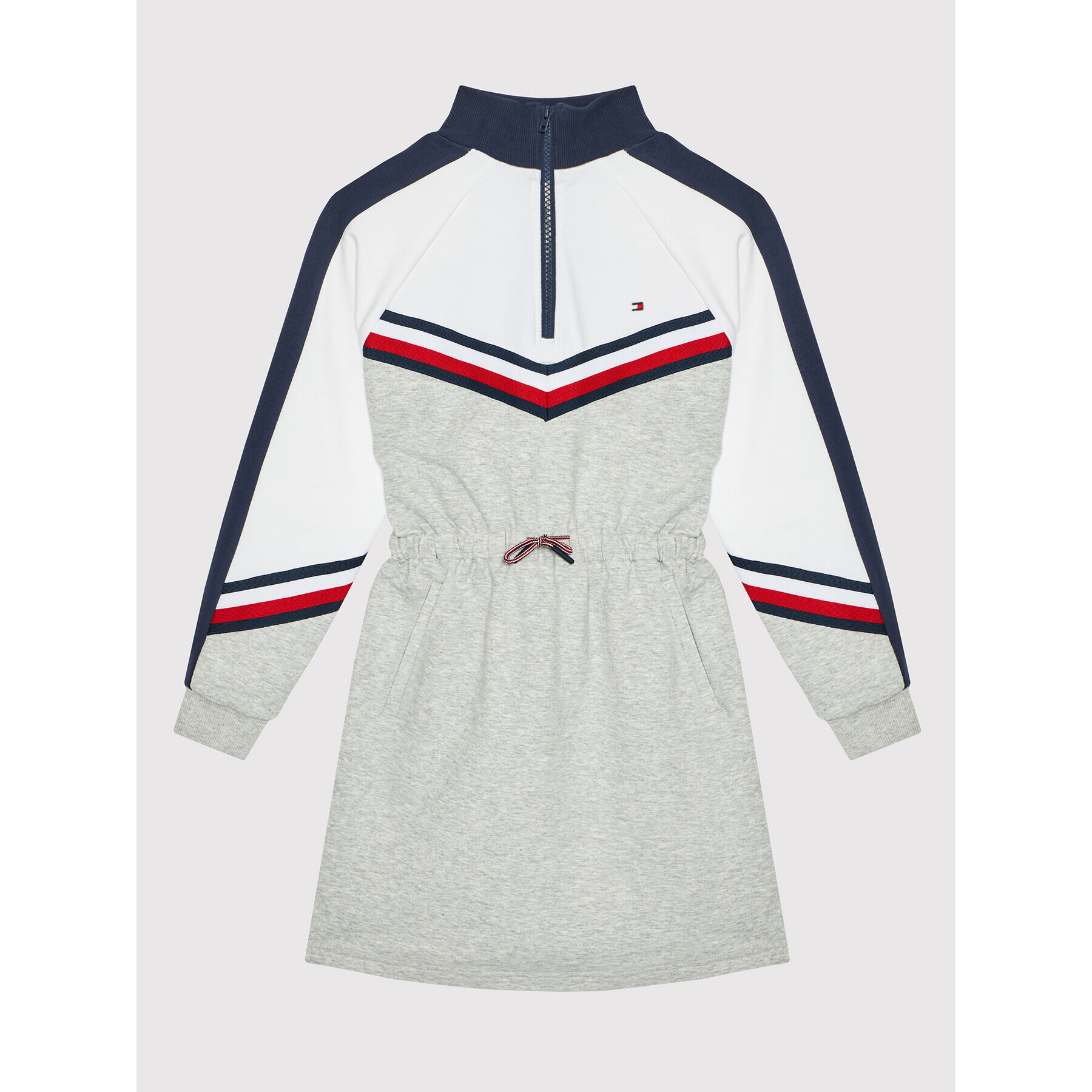 Tommy Hilfiger Ежедневна рокля Chevron KG0KG05648 M Сив Regular Fit - Pepit.bg